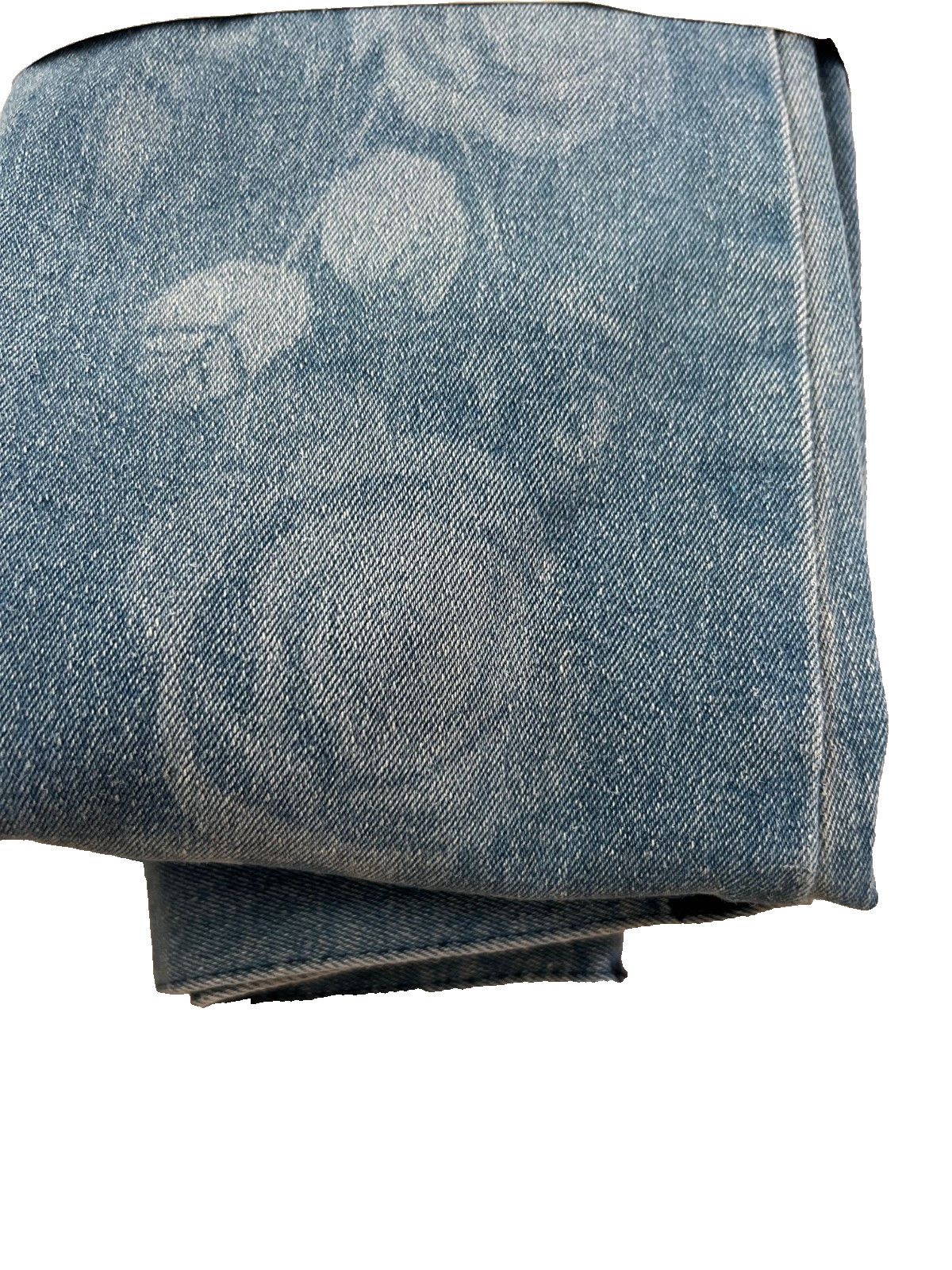 Other Hue U24400 Floral Emma Baby Bootcut Denim Jeans Size 34" / US 12 / IT 48 - 6 Thumbnail