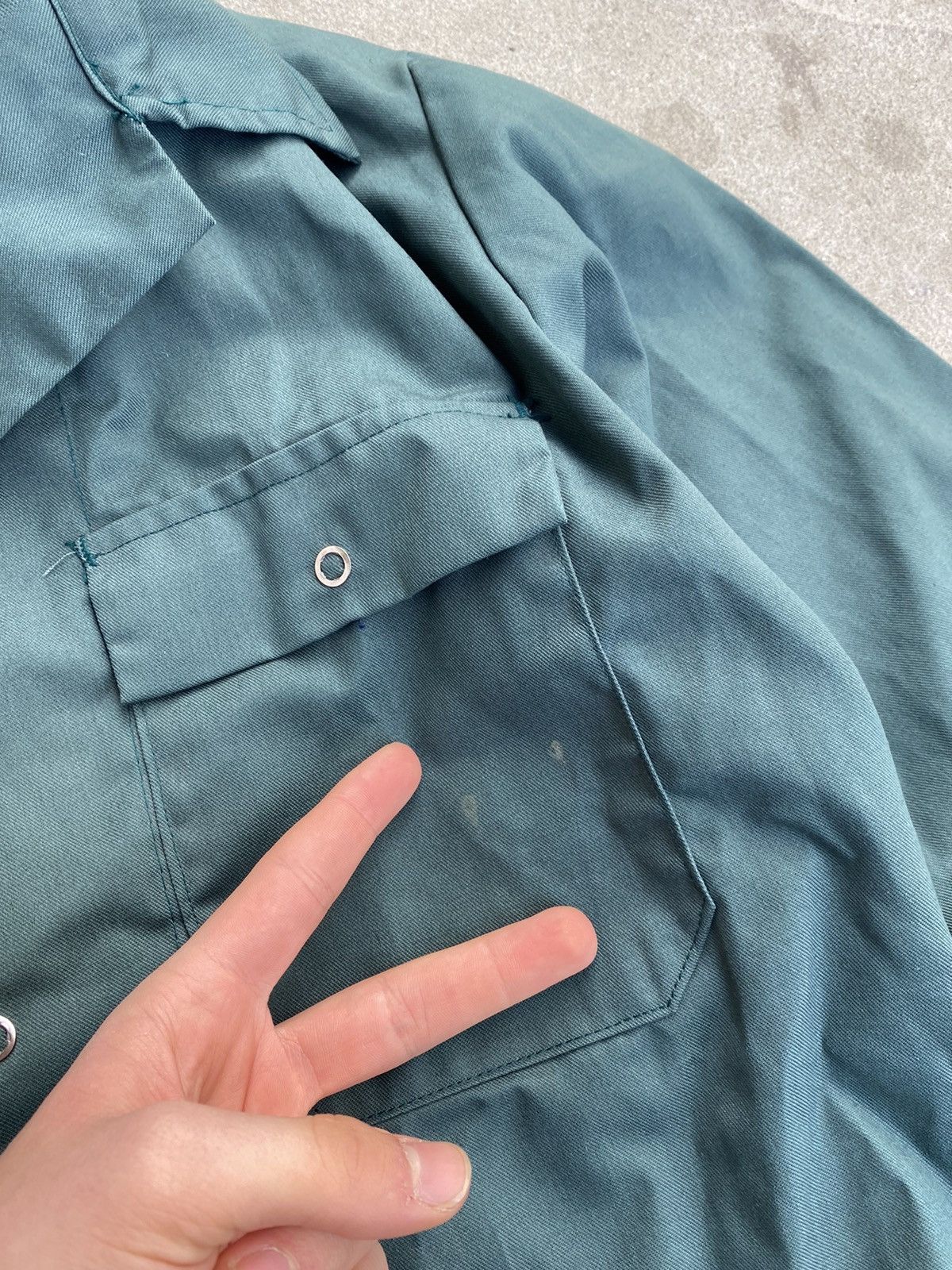 Le Laboureur Vintage 70s French Sanfor Chore Work Jacket Button Up Size US M / EU 48-50 / 2 - 2 Thumbnail