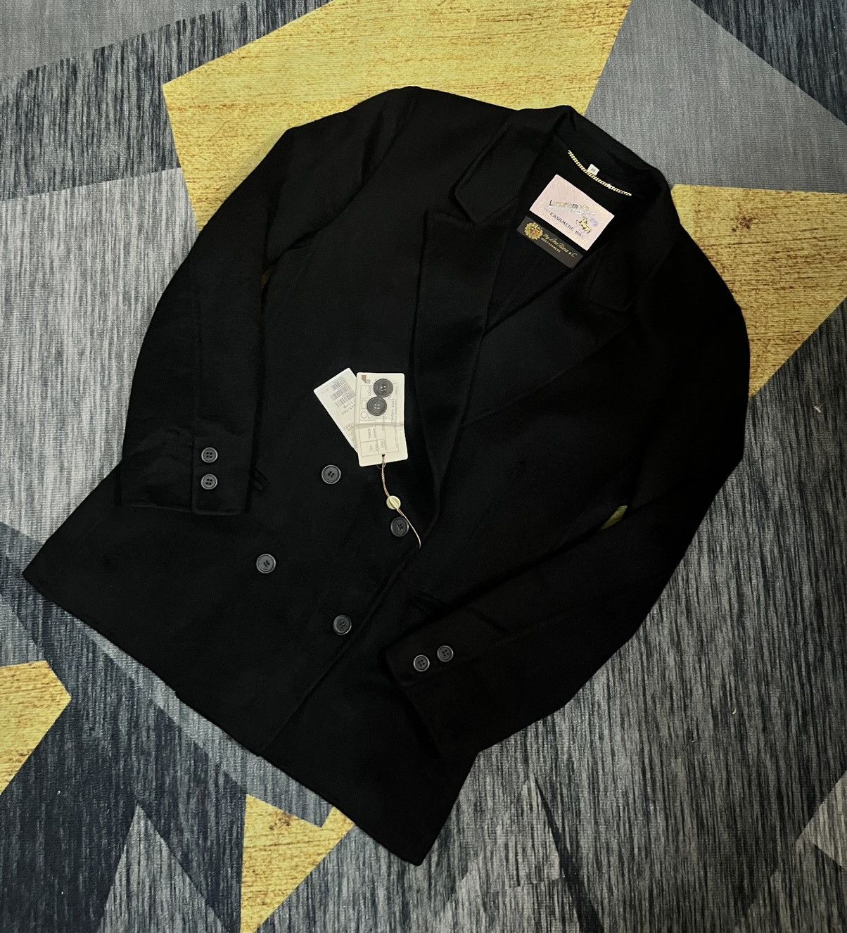 Loro Piana Double breasted notched lapel luxoria cashmere #H2 Size M / US 6-8 / IT 42-44 - 3 Thumbnail
