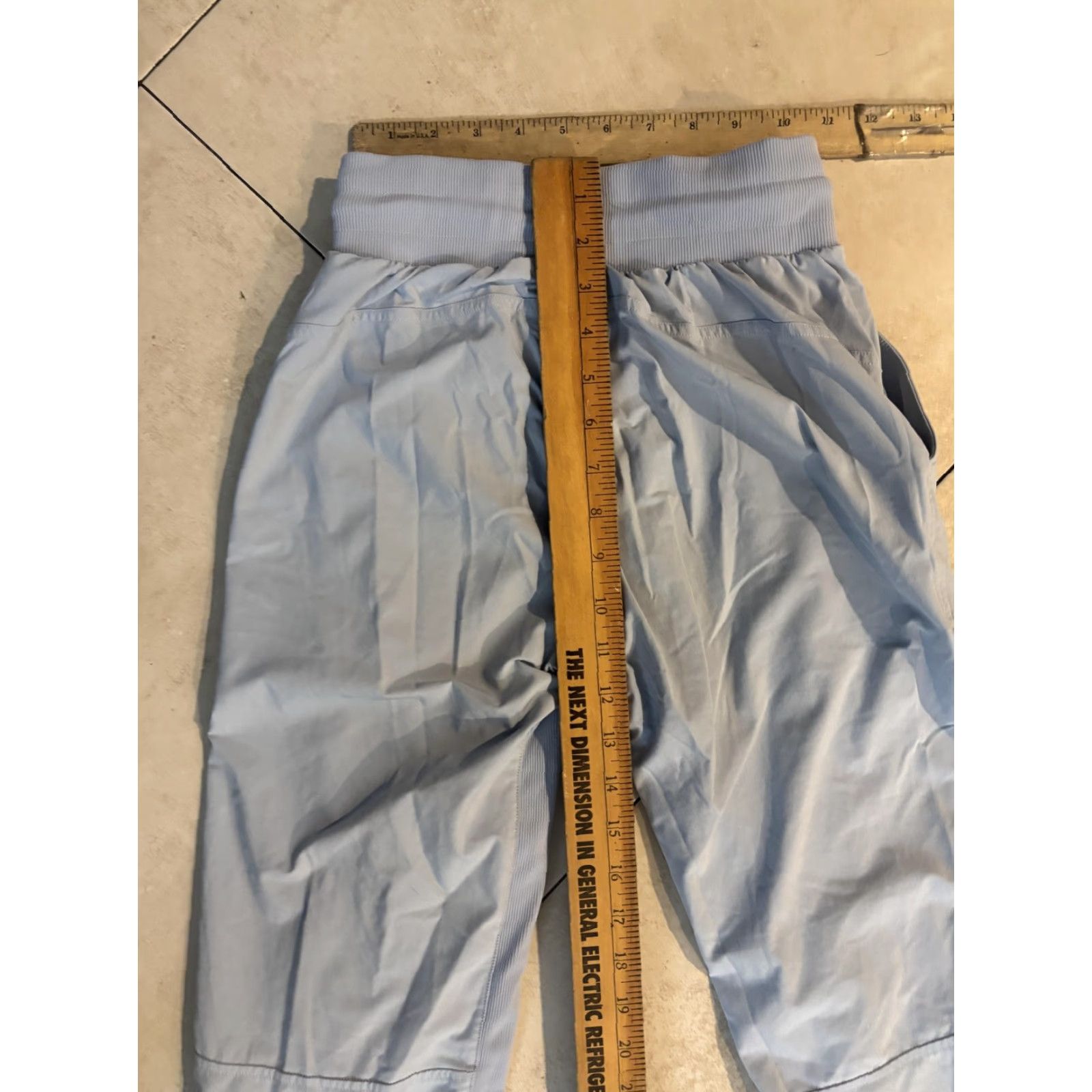 Lululemon Lululemon Womens 0 Blue Lightweight Jogger Pants Drawstring Pockets Tapered Waist Elastic Knit Side Panels Yoga Gym Running Casual Travel Size 25" / US 0 / IT 36 - 7 Thumbnail