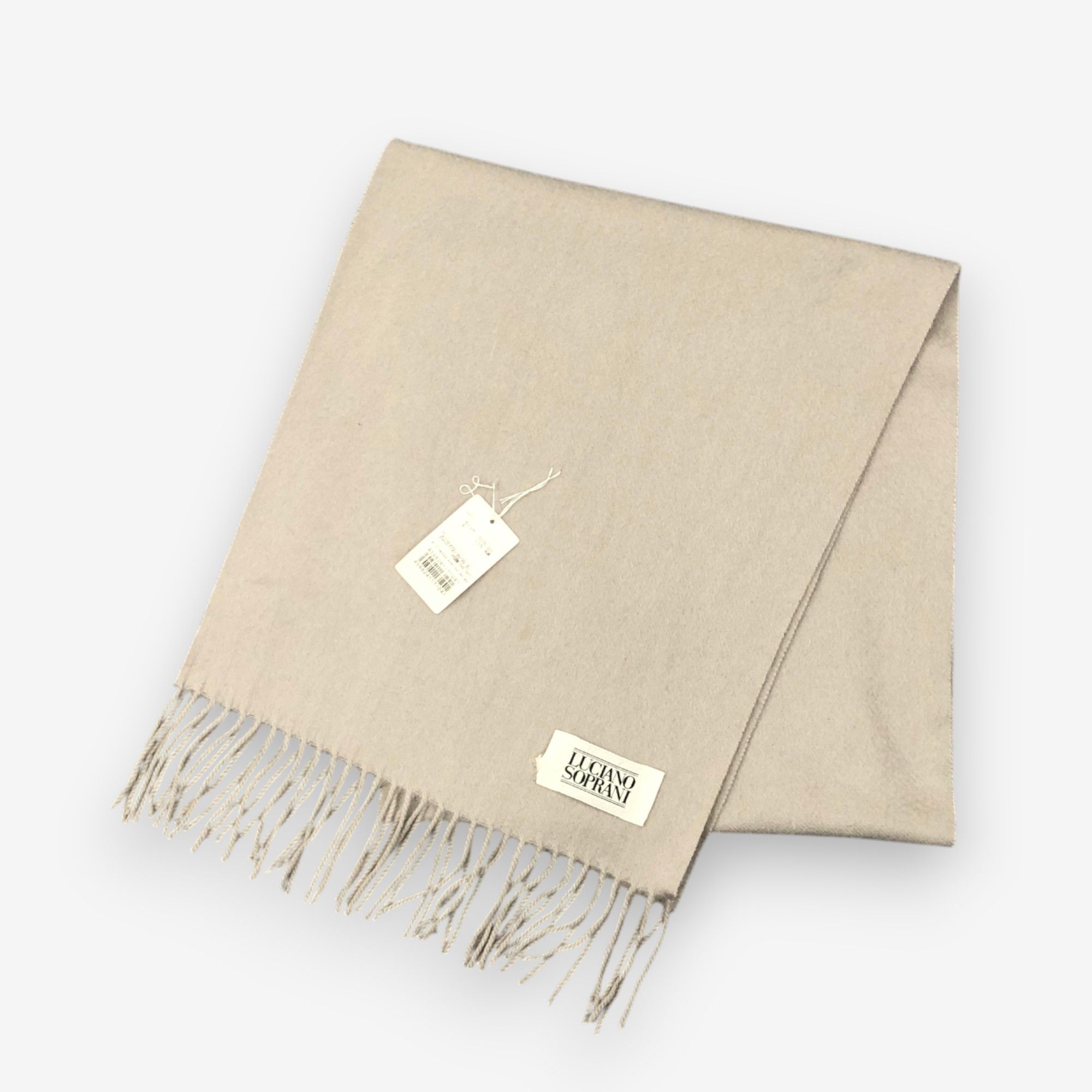 Japanese Brand Vintage Luciano Soprani Scarf Muffler Wool Cashmere Scarves Size ONE SIZE - 3 Thumbnail