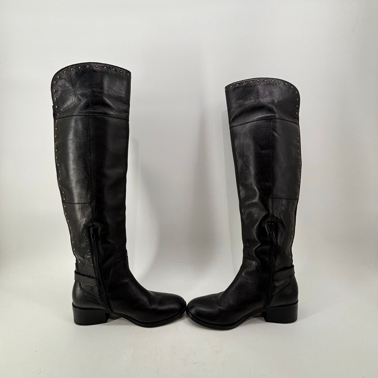 Sam Edelman Sam Edelman Black Knee High Rider Boots Size 8.5 Leather Size US 8.5 / IT 38.5 - 4 Thumbnail