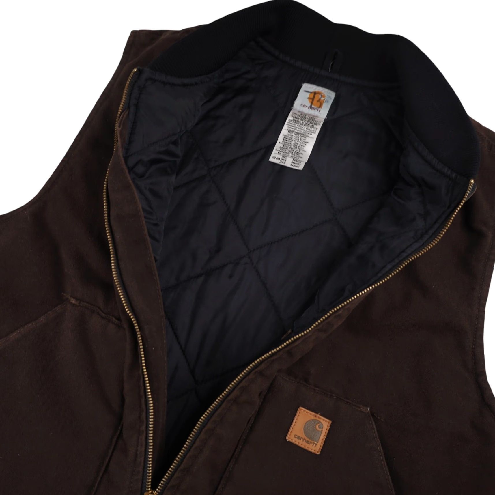 Carhartt VINTAGE Carhartt V02 DKB Quilted Canvas Work Vest Mens XXL Brown Size US XXL / EU 58 / 5 - 6 Thumbnail