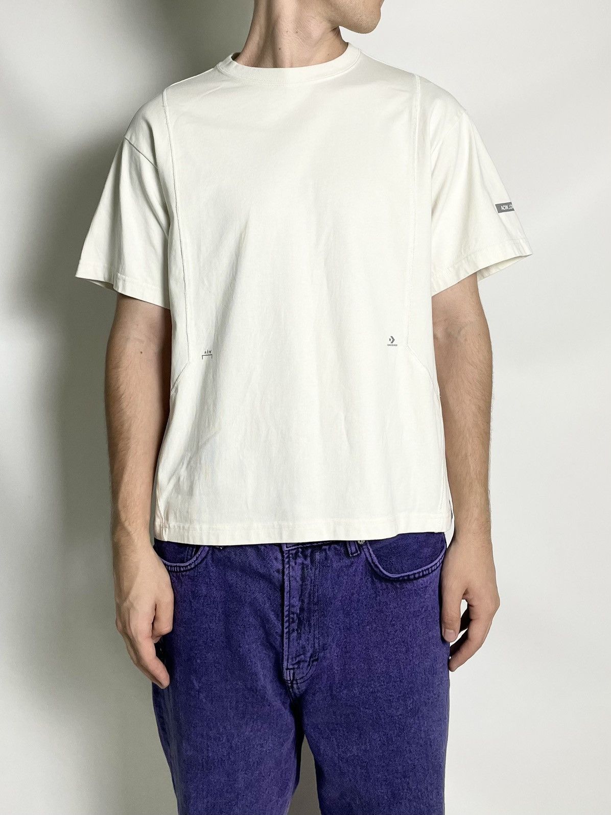 A-COLD-WALL* × Converse Converse x ACW A Cold Wall bone white reflective tee t-shirt Size US S / EU 44-46 / 1 - 4 Thumbnail
