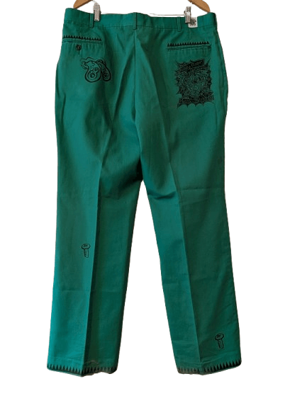 Japanese Brand × Vintage FUNNY FARM X BOUNDARY WATERS TATTOOED PANTS Size US 36 / EU 52 - 2 Thumbnail