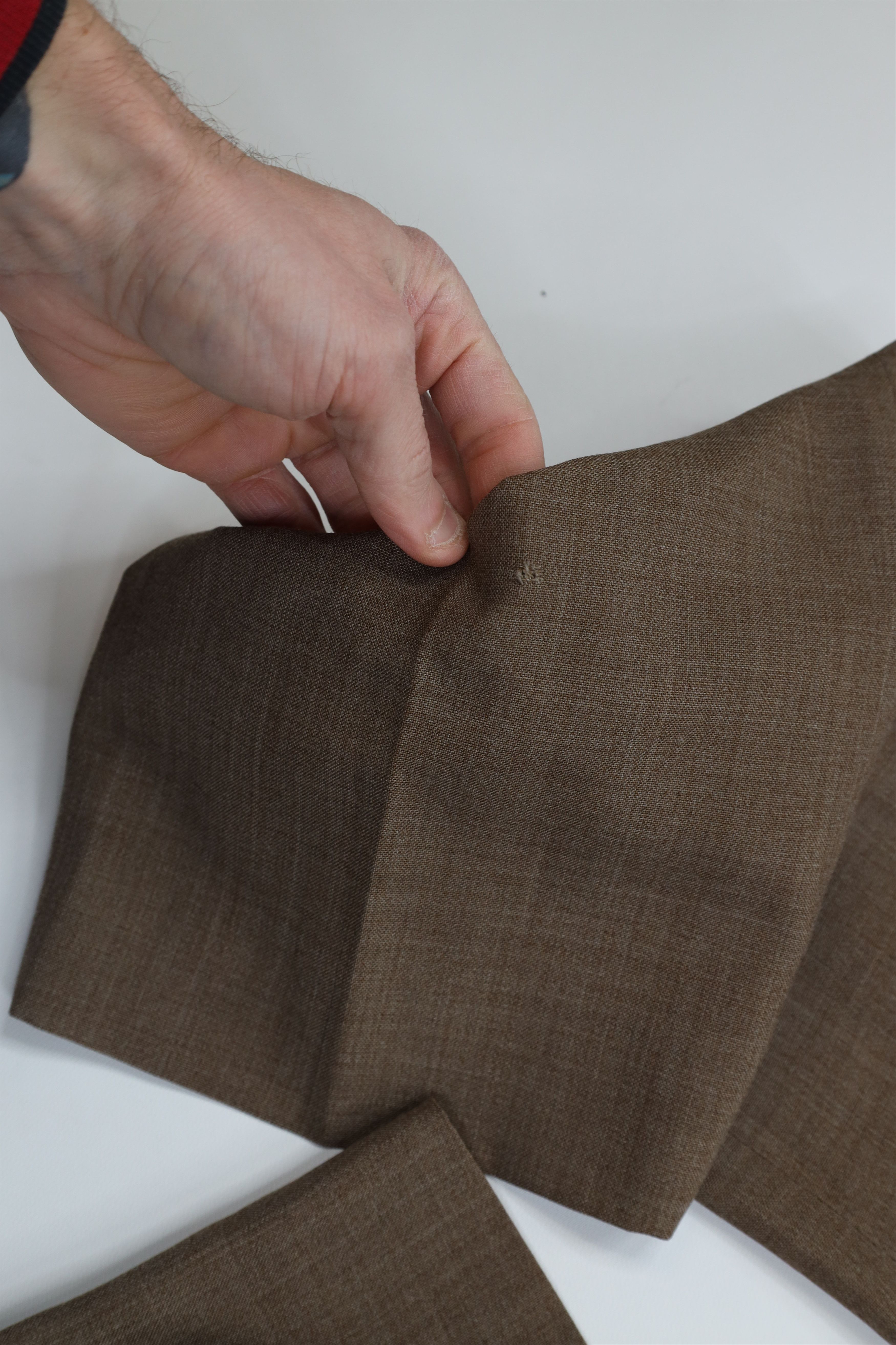 Vintage Vintage 90s Streetwear Chambray Wide Leg Chino Pants Brown Size US 38 / EU 54 - 6 Thumbnail