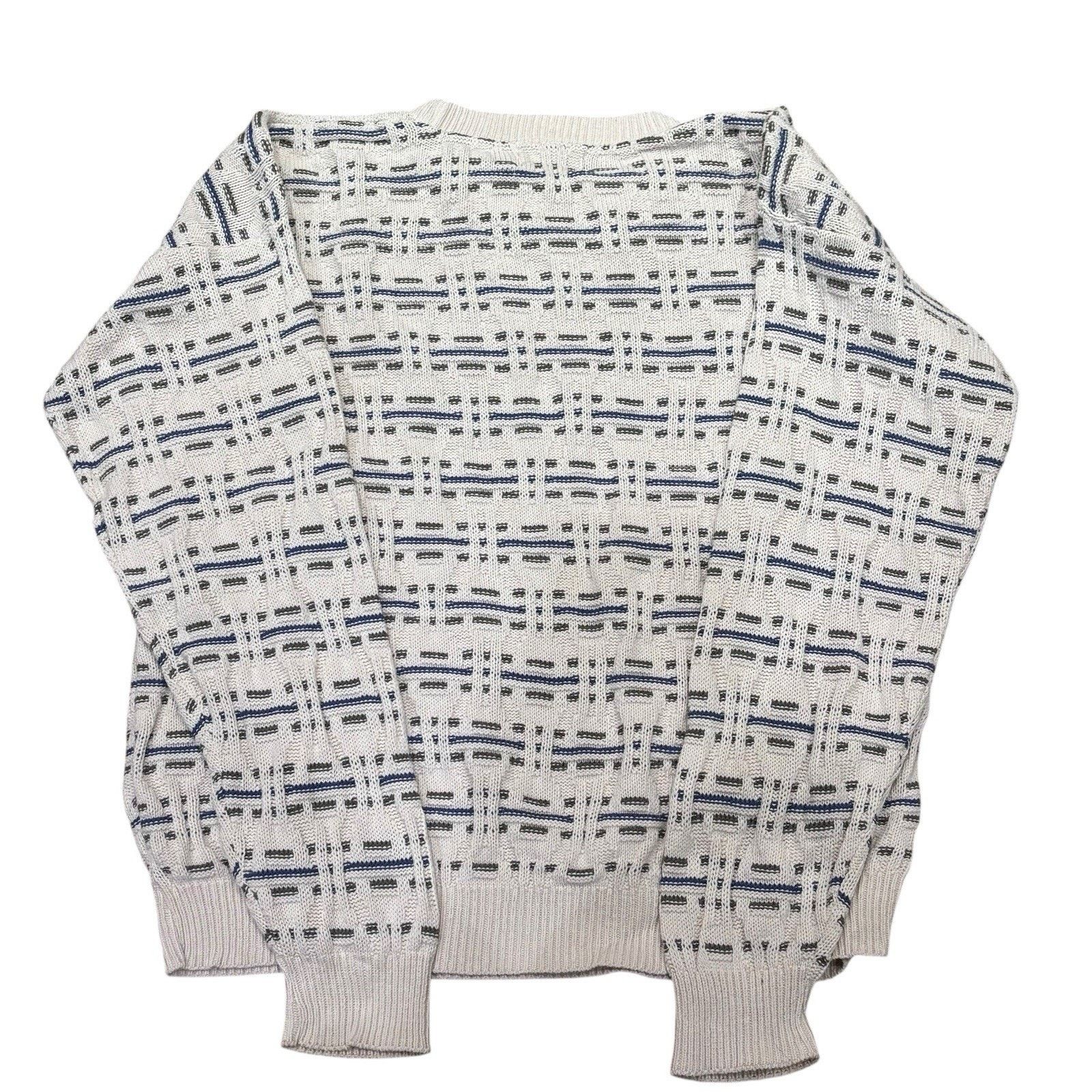 Other Vintage Cotton Textured Cream Crew Neck Sweater Men's Medium Size US M / EU 48-50 / 2 - 5 Thumbnail
