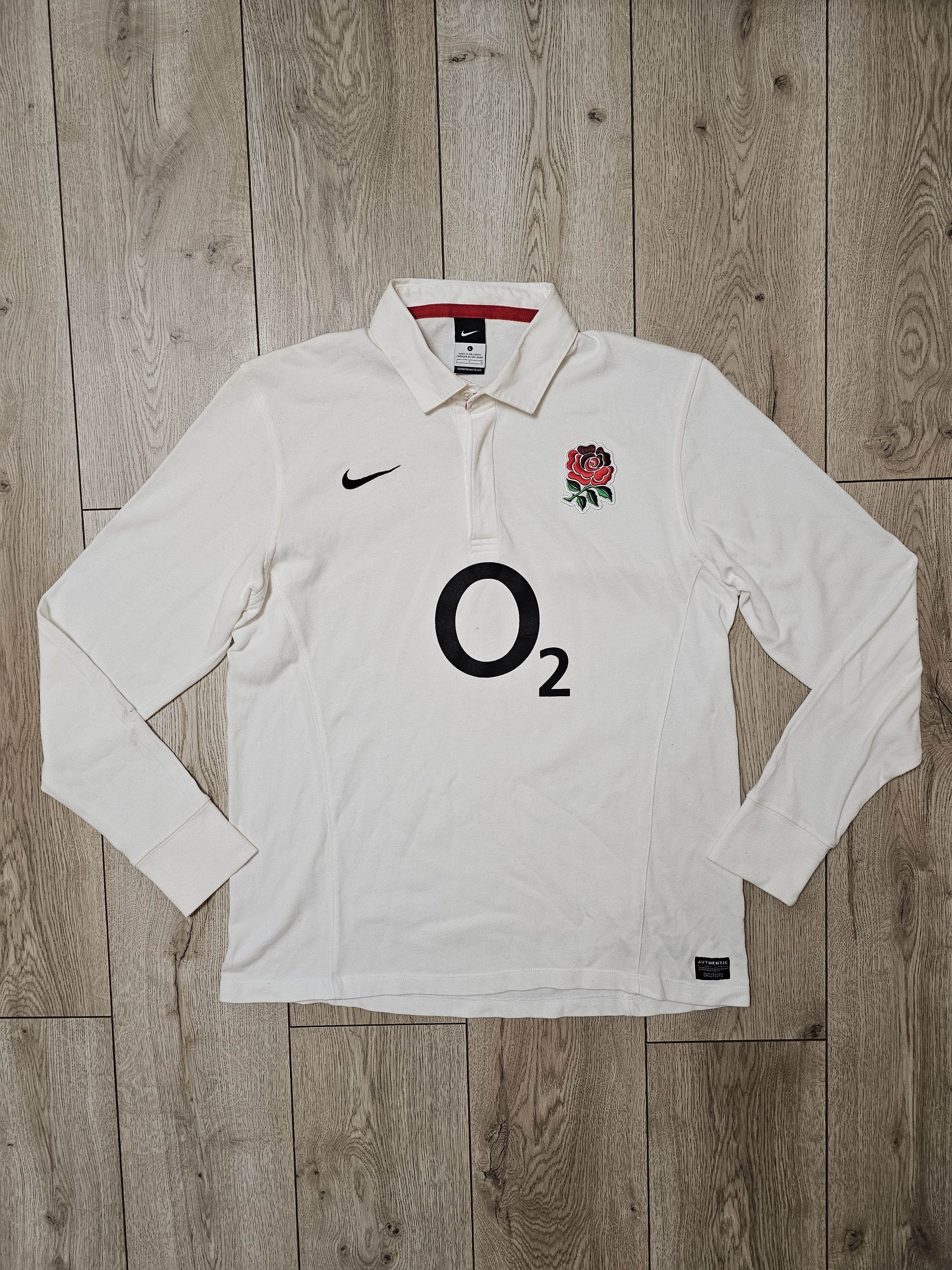 Nike ENGLAND RUGBY JERSEY VINTAGE LONG NIKE SHIRT RUGBY JERSEY O2 Size US L / EU 52-54 / 3 - 1 Thumbnail