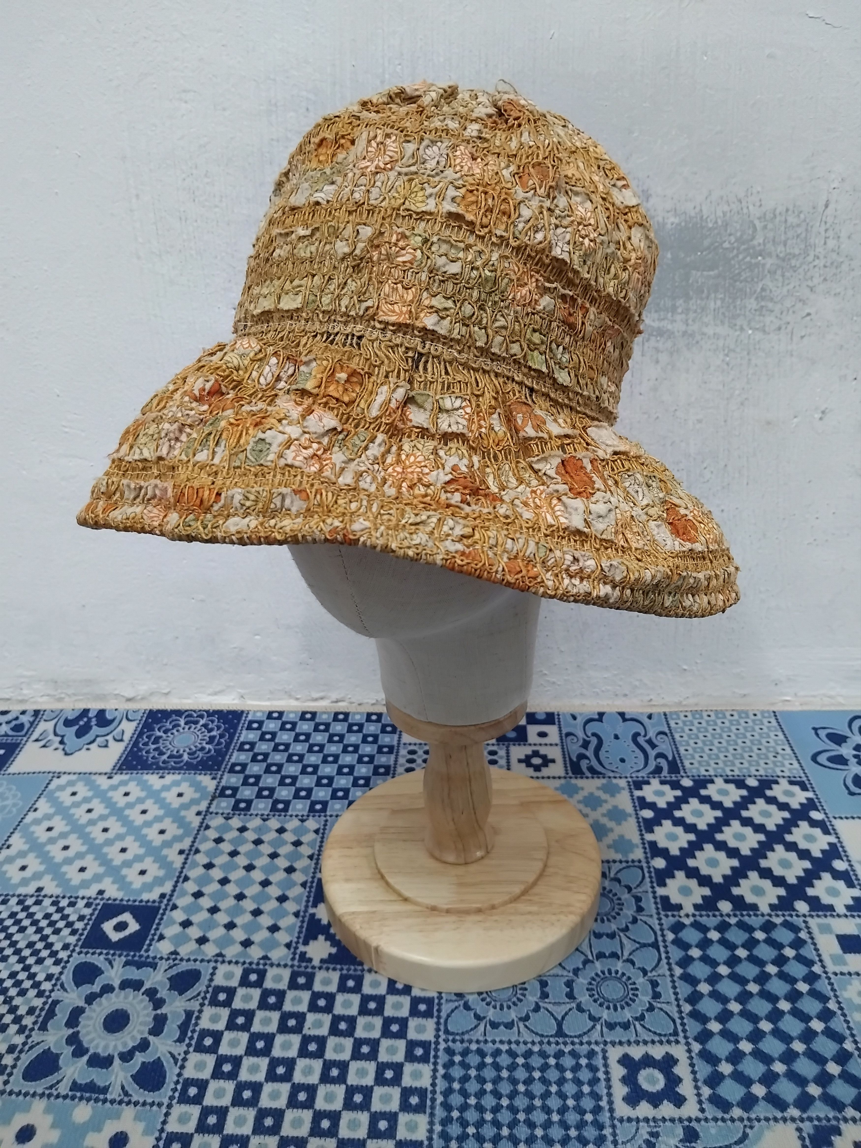 Japanese Brand Abstract art Japanese style hat Size ONE SIZE - 5 Thumbnail