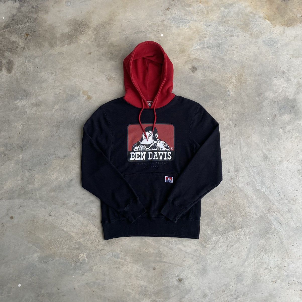 Ben Davis Ben Davis Big Logo Pullover Hoodie (Size M | Fits S–M) Size US M / EU 48-50 / 2 - 1 Thumbnail