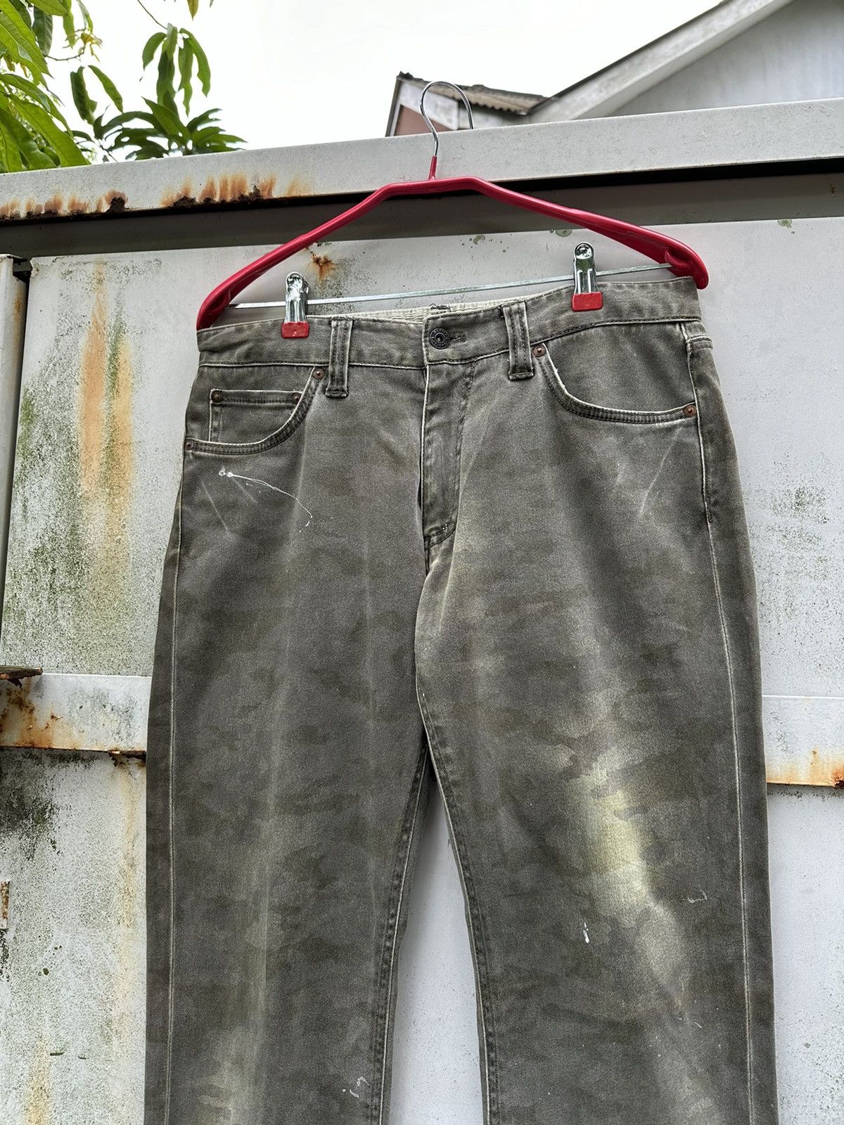 Vintage 👹Vintage THRASHED Carters Camo Jeans Size US 30 / EU 46 - 7 Thumbnail