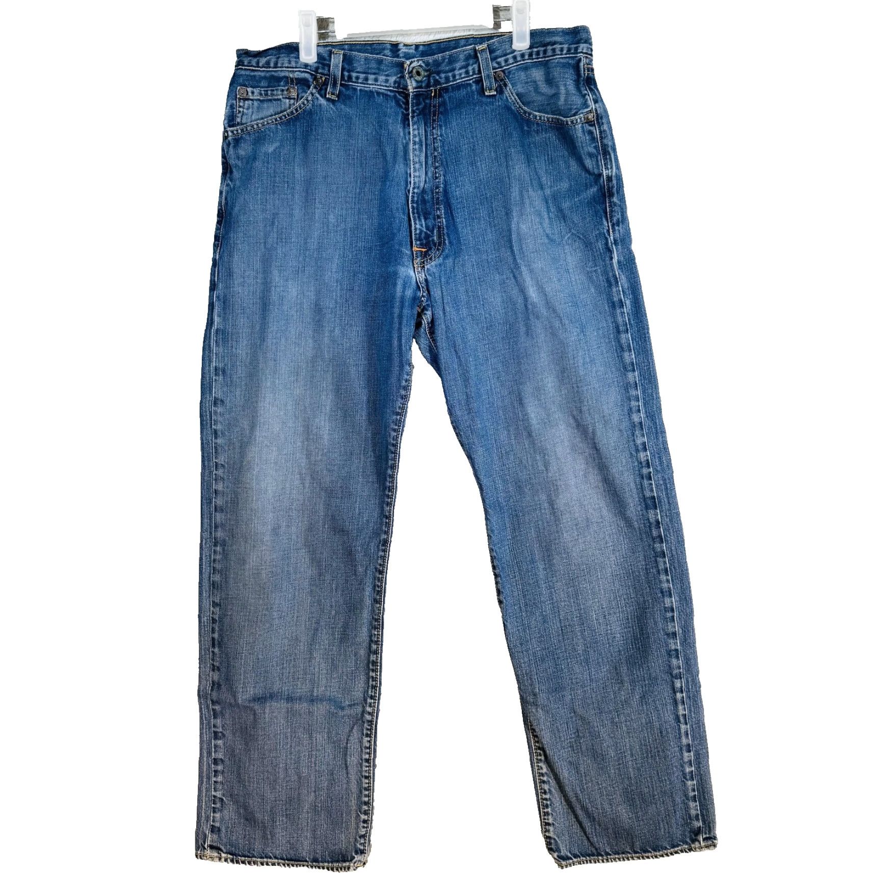 Vintage Polo Jeans Co. Hayden Jeans Mens 36x32 Blue Medium Wash Straight Relaxed Zip Fly Jeans Size US M / EU 48-50 / 2 - 5 Thumbnail
