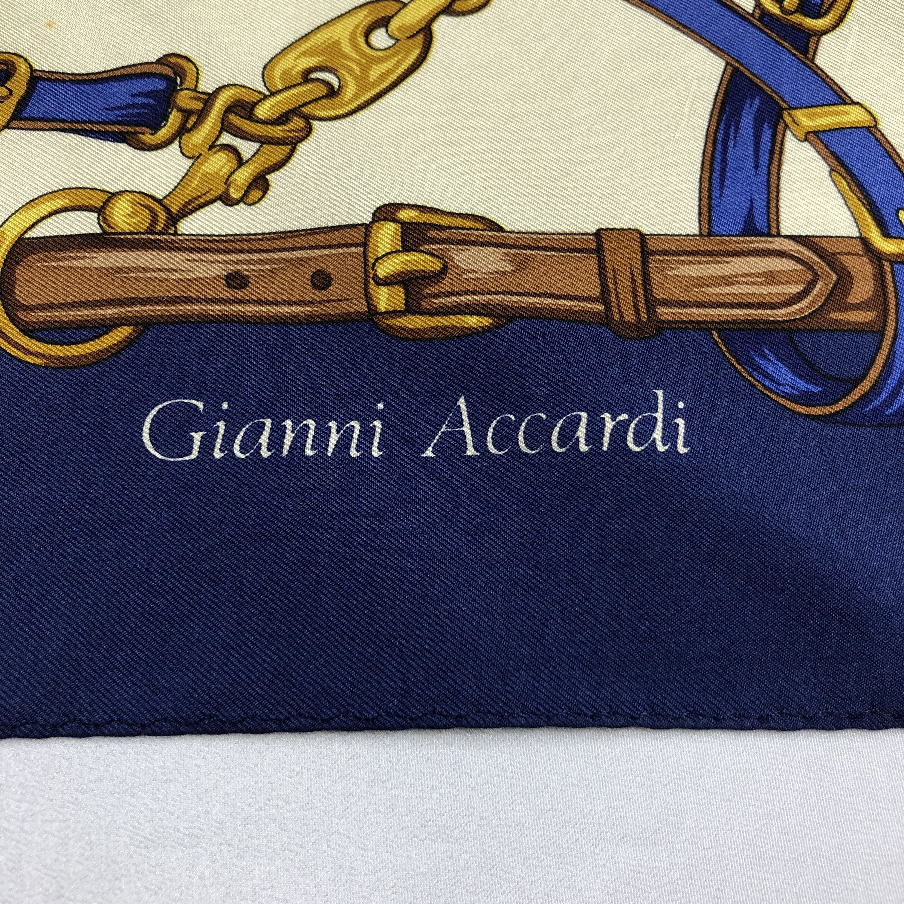 Vintage Gianni Accardi Luxury Silk Scarf M339 Size ONE SIZE - 3 Thumbnail