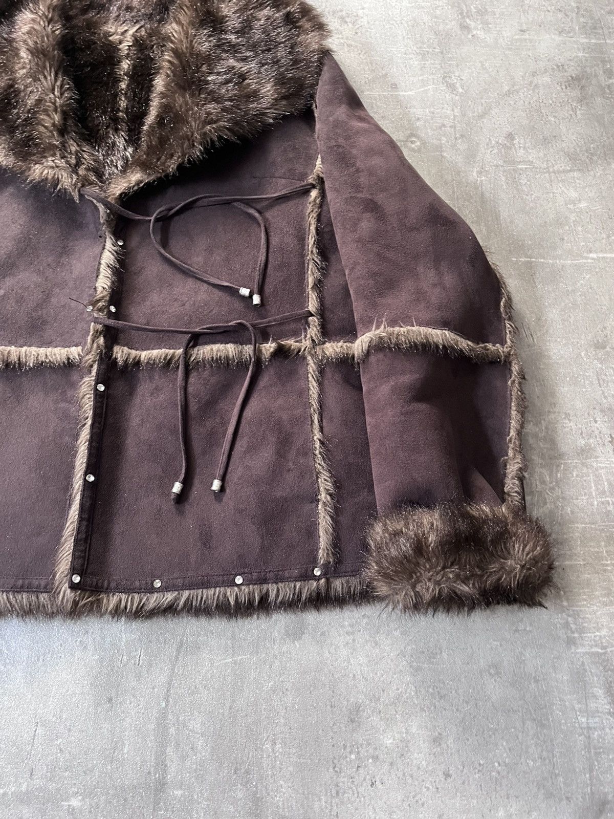 Balmain Balmain faux fur brown jacket women 00s Size L / US 10 / IT 46 - 3 Thumbnail