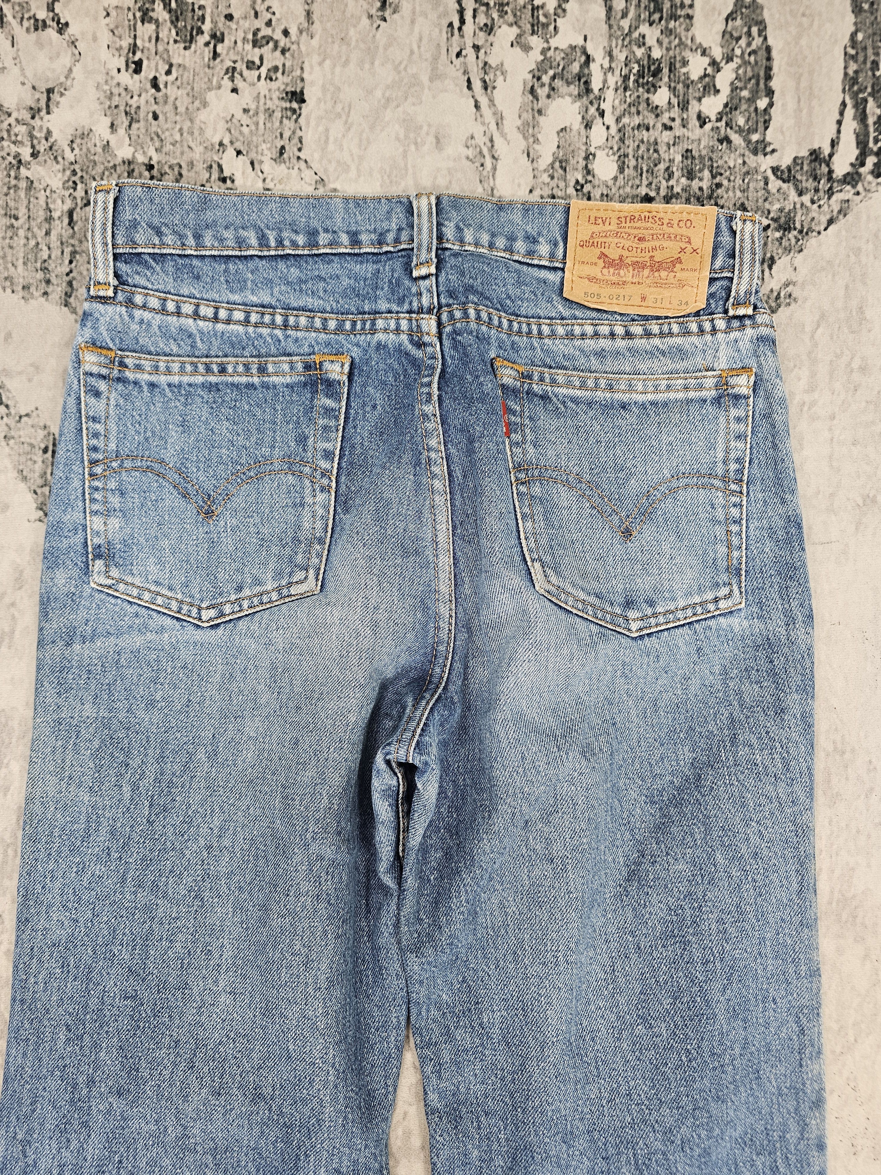 Levi's Vintage Clothing Vtg LEVIS 505 Straight Cut Faded Blue Jeans L0558 Size 30X29 Size US 30 / EU 46 - 7 Thumbnail