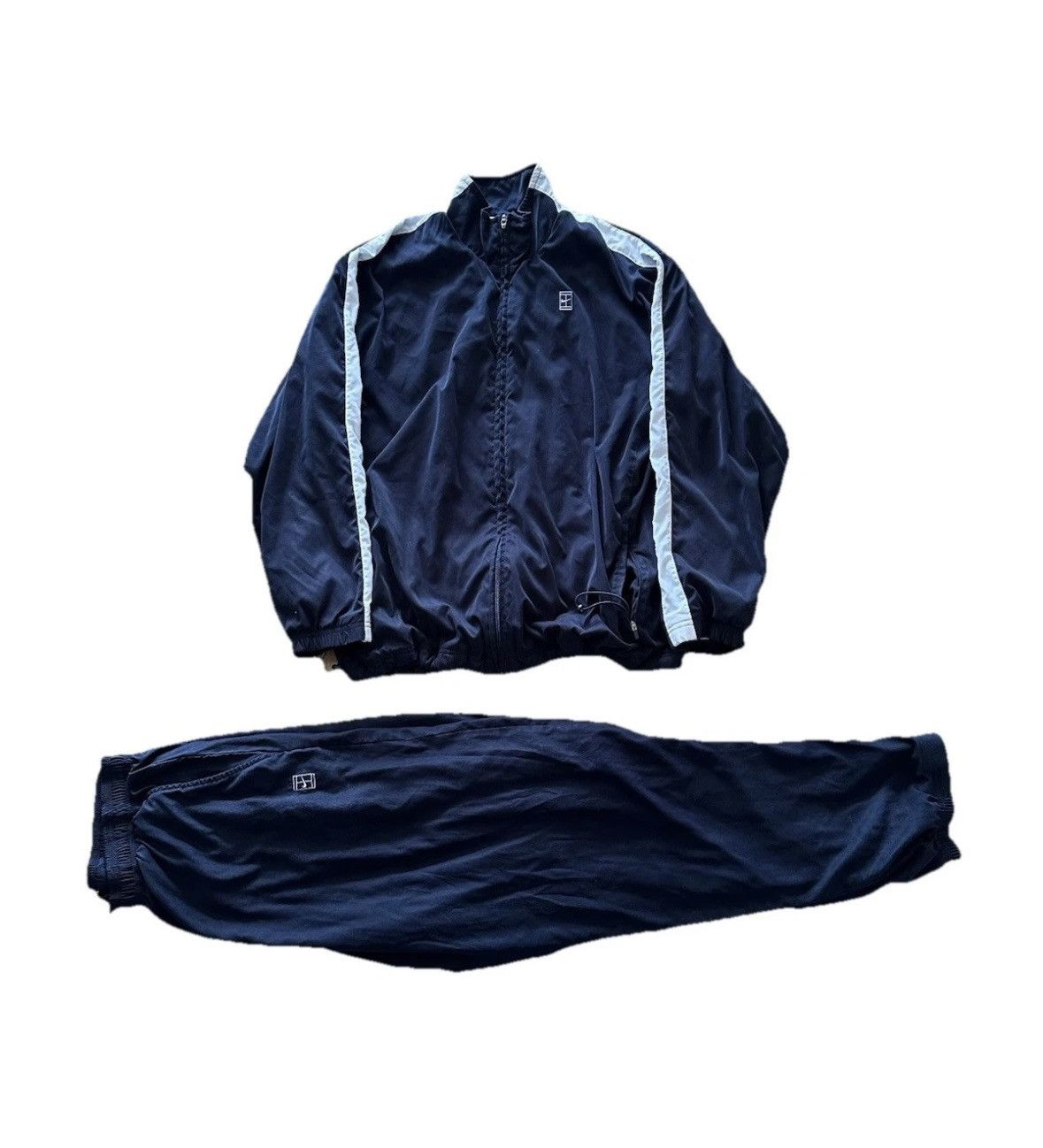 Nike × Vintage NIKE VINTAGE COURT OVERSIZE DRILL TRACK SUIT Y2k Size US L / EU 52-54 / 3 - 1 Thumbnail