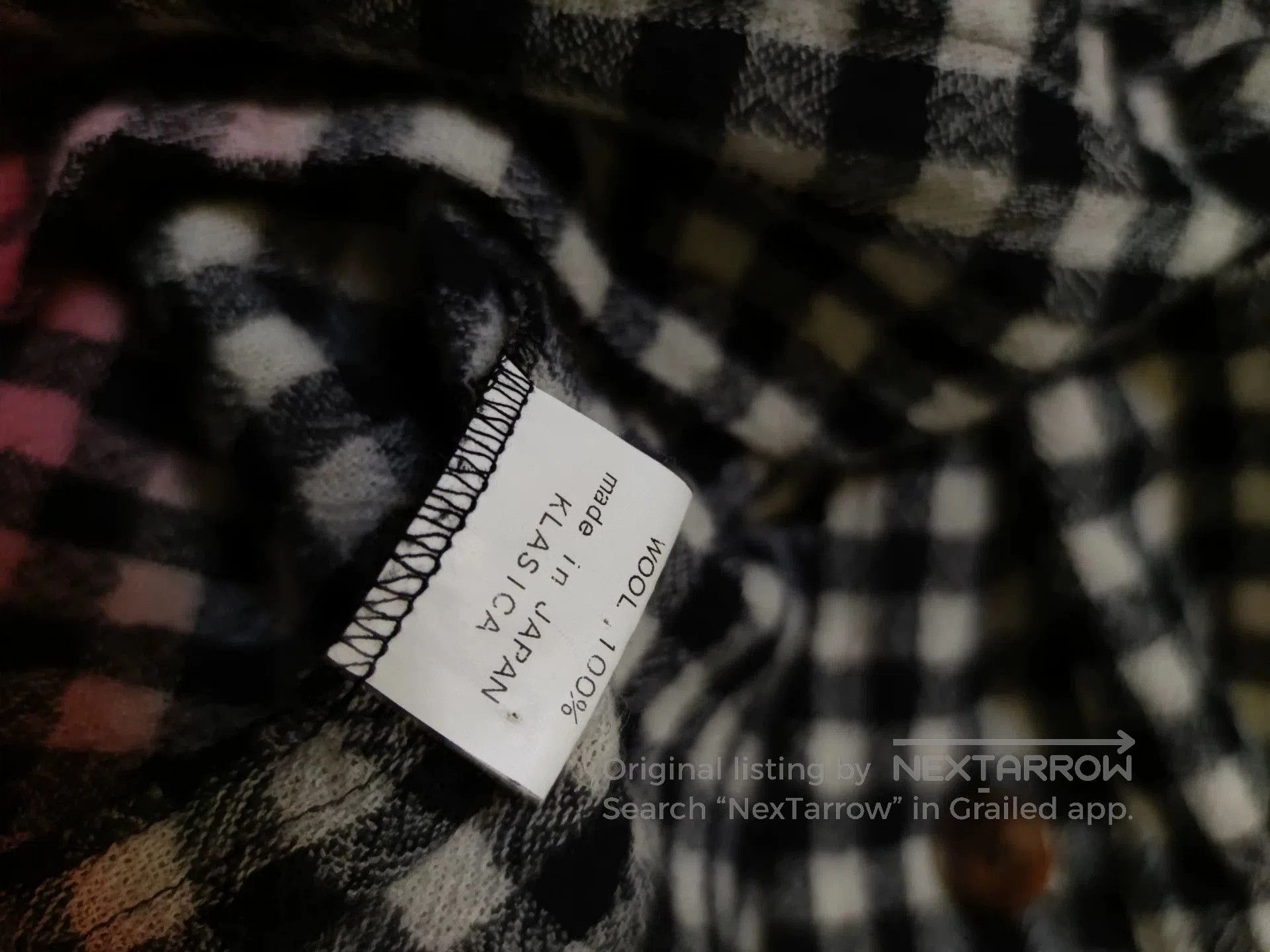 KLASICA Artisan Plaid Knit Sweater with Unique Buttons. Size M / US 6-8 / IT 42-44 - 6 Thumbnail