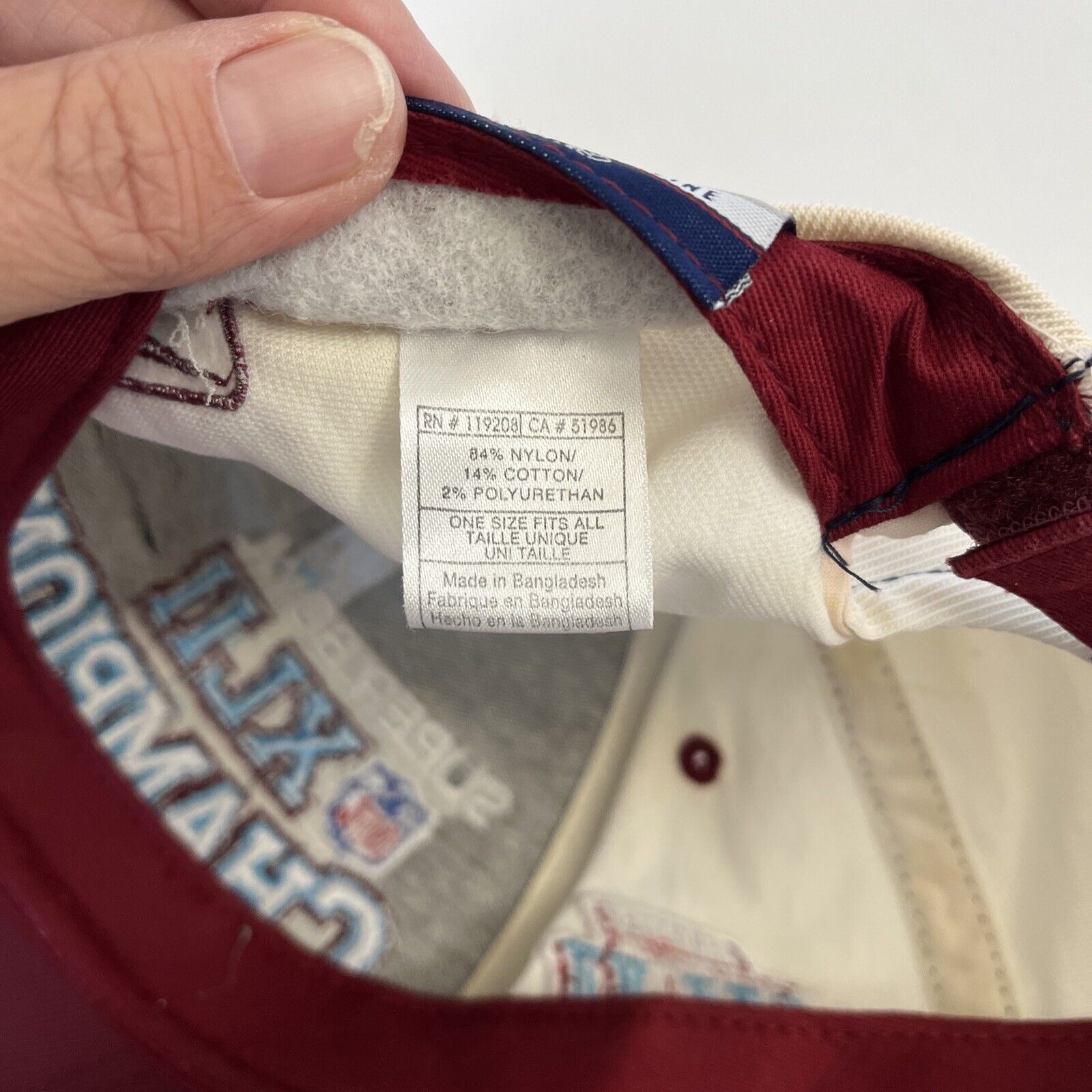 Reebok New York Giants Superbowl 42 Championship Adjustable Hat Size ONE SIZE - 11 Thumbnail