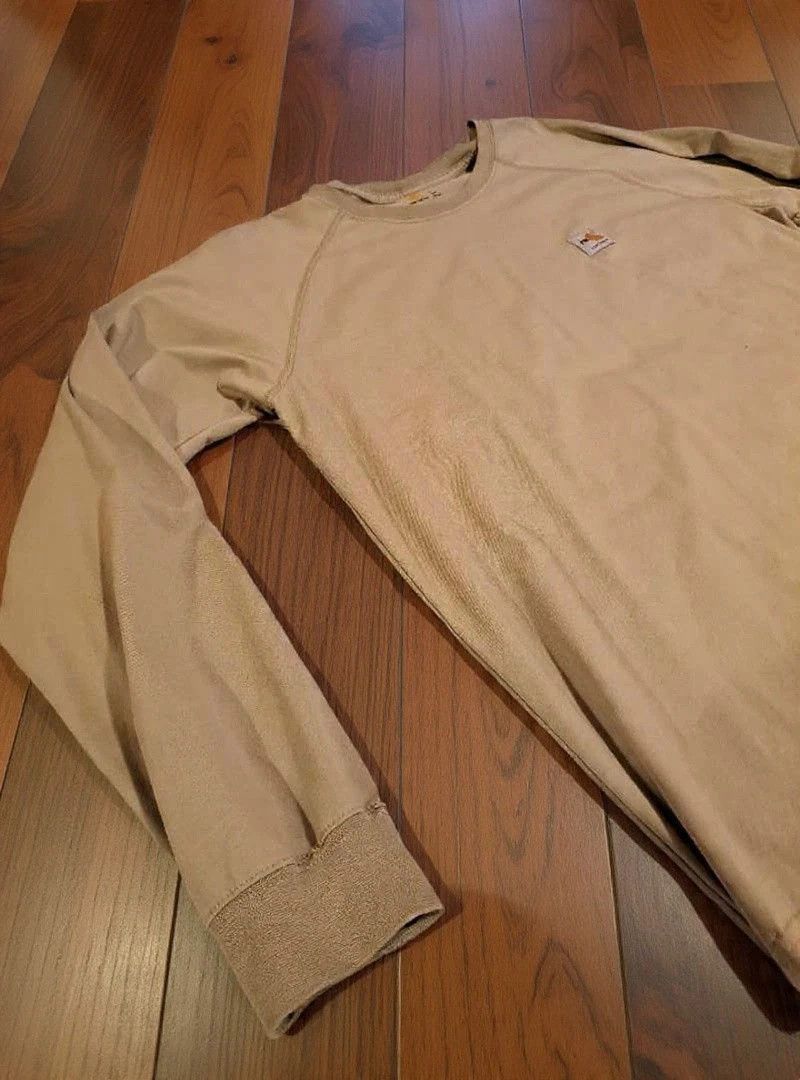 Carhartt Carhartt Men Long Sleeve Shirt Tan Brown Heavyweight Work Size US L / EU 52-54 / 3 - 5 Thumbnail