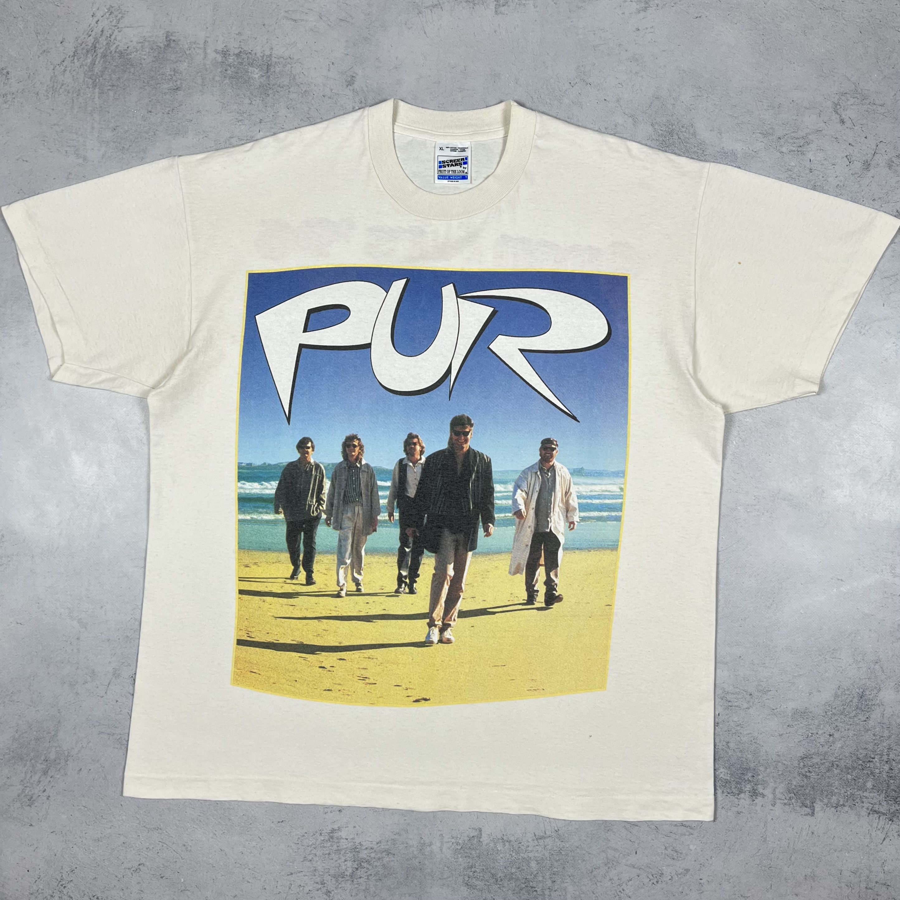 Band Tees Vintage PUR Rock Band Open Air Tour T Shirt 1996 Size US XL / EU 56 / 4 - 2 Thumbnail
