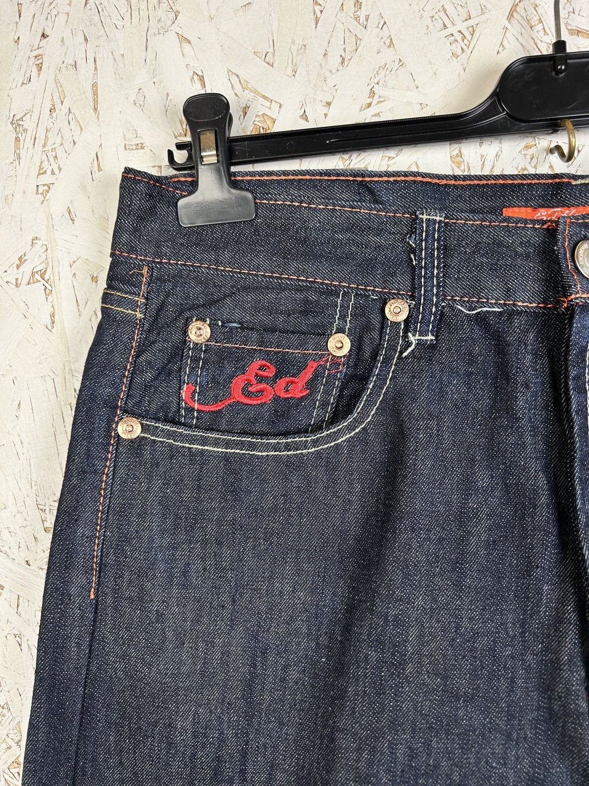 Ed Hardy Vintage 2008 Ed Hardy Audigier Love Dies Denim Jeans 36x32 Size US 36 / EU 52 - 6 Thumbnail