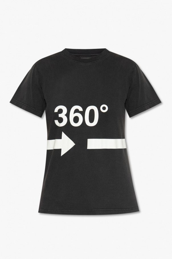 Balenciaga o1la1rc1a1024 360 Small Fit Tubular T-Shirt in Black/White Size XXS / US 00 / IT 34 - 1 Thumbnail