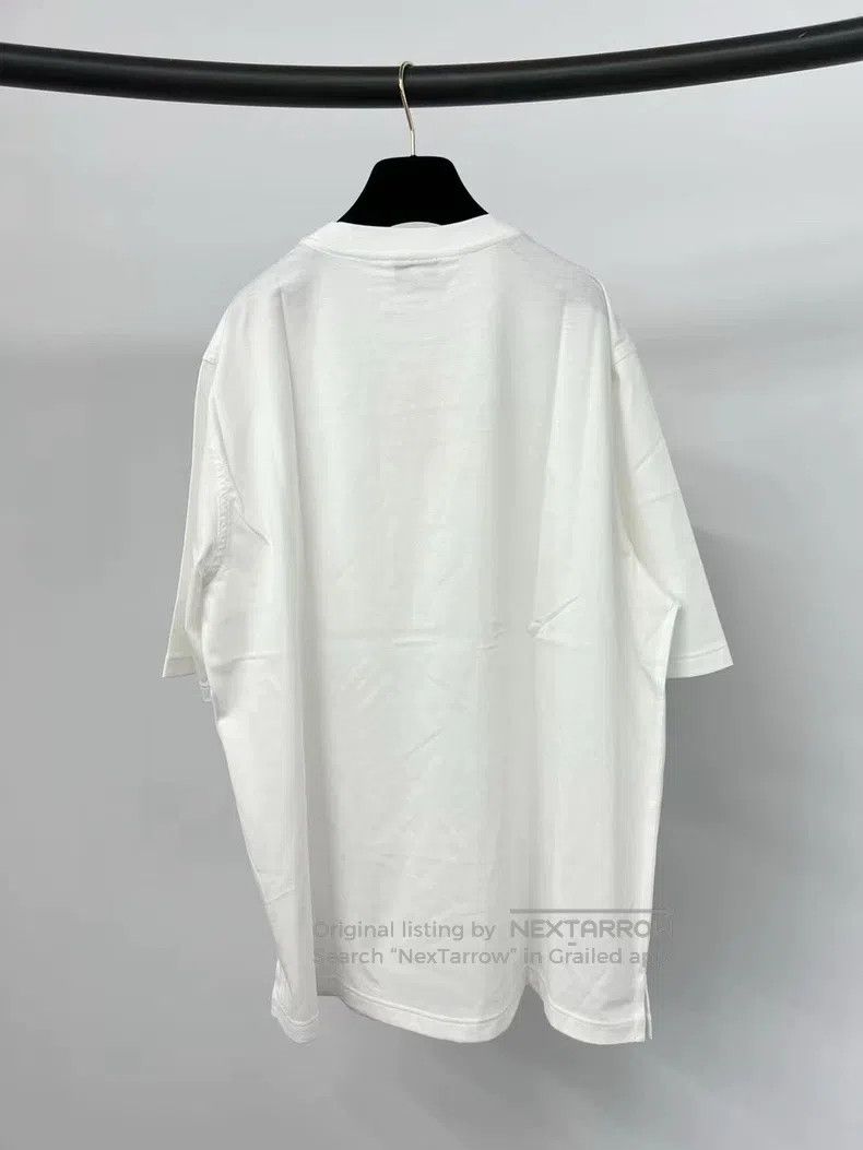 Hermes Hermes White leather-paned short-sleeve T-shirt Size US L / EU 52-54 / 3 - 2 Thumbnail