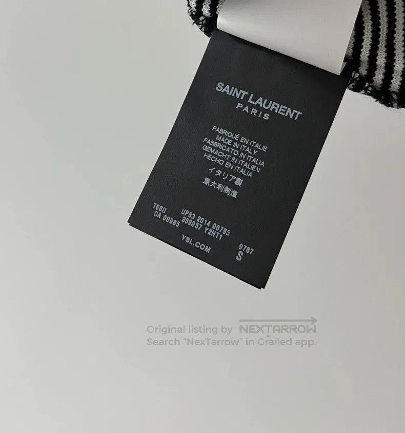 Saint Laurent Paris Saint Laurent Paris Men's Short Sleeve Polo. Size US S / EU 44-46 / 1 - 6 Thumbnail