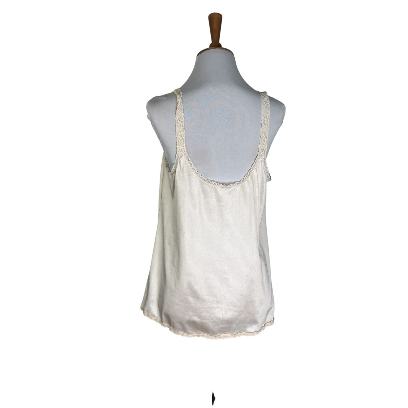 Vintage Vintage 1980s Maidenform Cream Ivory LAce Cami Camisole L 40 Size L / US 10 / IT 46 - 6 Thumbnail