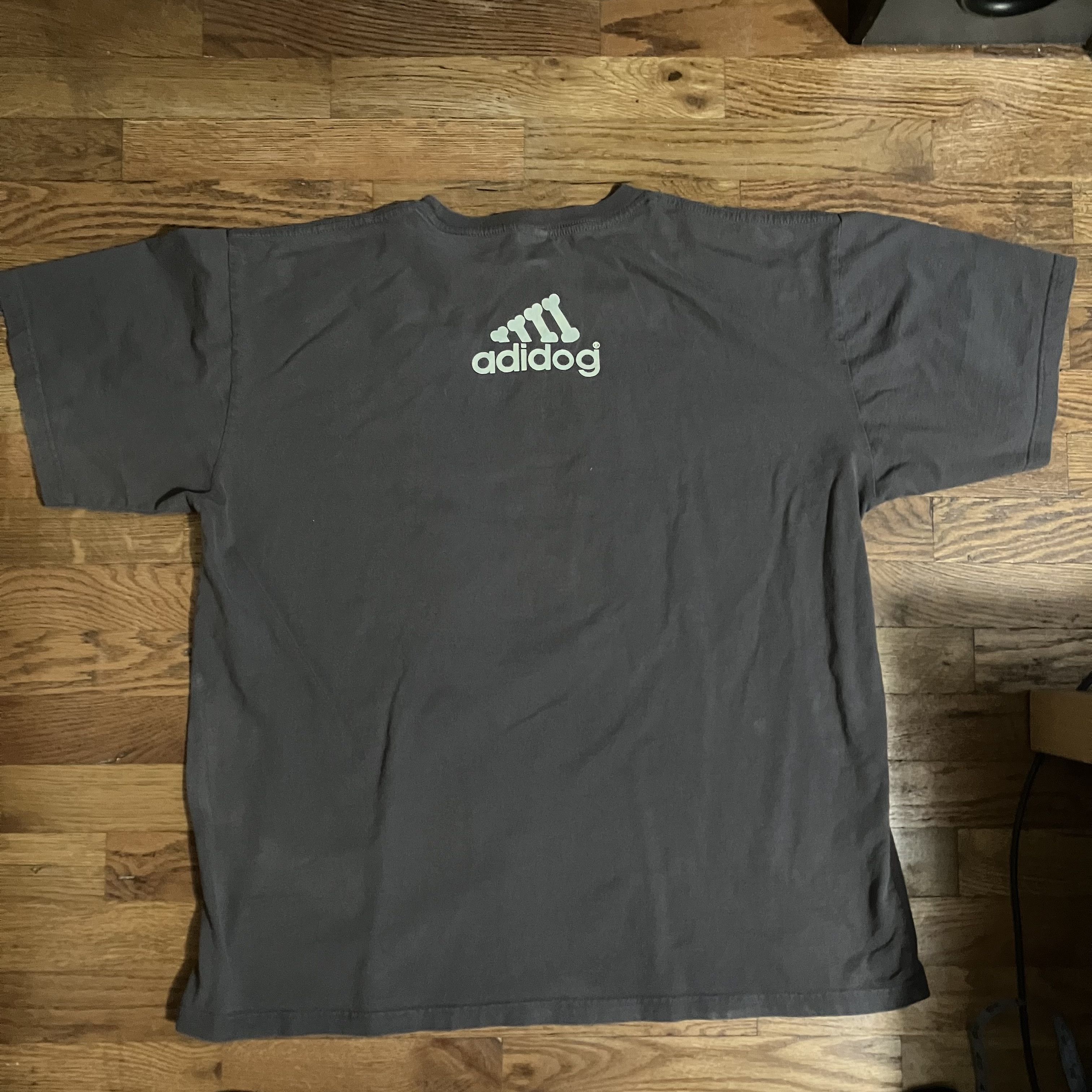 Adidas × Vintage Bootleg Y2K Adidas Adidog Dog Bone tee Size US XXL / EU 58 / 5 - 3 Thumbnail