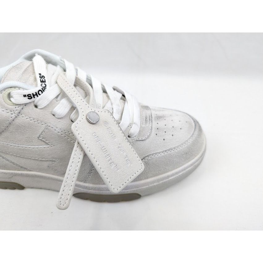 Off-White o1rshd1 Q: 2 / Out Of Office Vintage Suede Sneakers in White Size US 6 / EU 39 - 3 Thumbnail