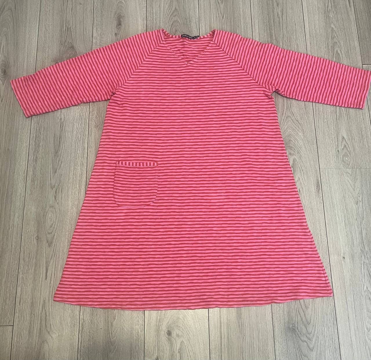 Gudrun Sjoden Gudrun Sjoden XL dress striped knit a-line v-neck pocket Size XL / US 12-14 / IT 48-50 - 1 Thumbnail