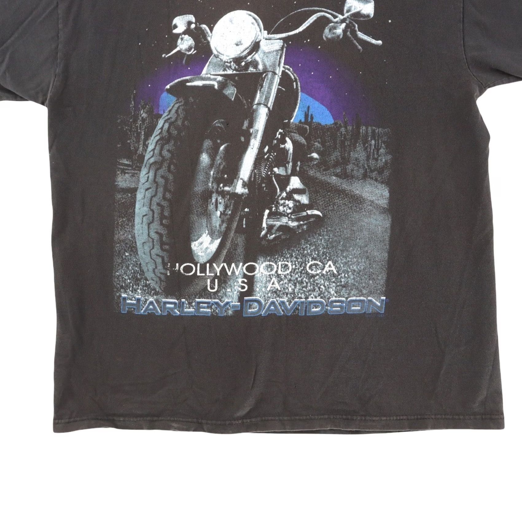 Harley Davidson VINTAGE Harley-Davidson Shirt Mens L Black Logo Hollywood California Biker Motorcycle 90s Size US L / EU 52-54 / 3 - 6 Thumbnail