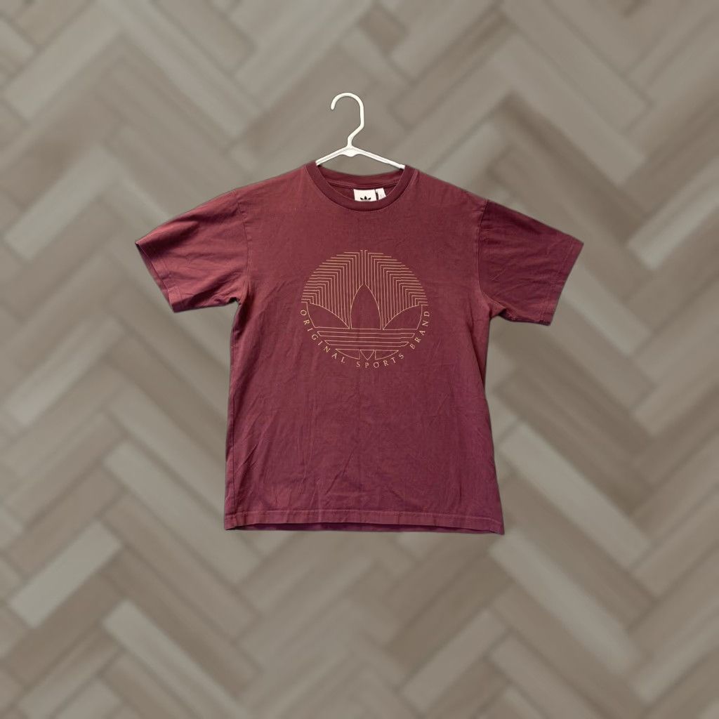 Adidas adidas T shirt Logo Tee Mens Medium plum / 62-46 Size US M / EU 48-50 / 2 - 1 Thumbnail