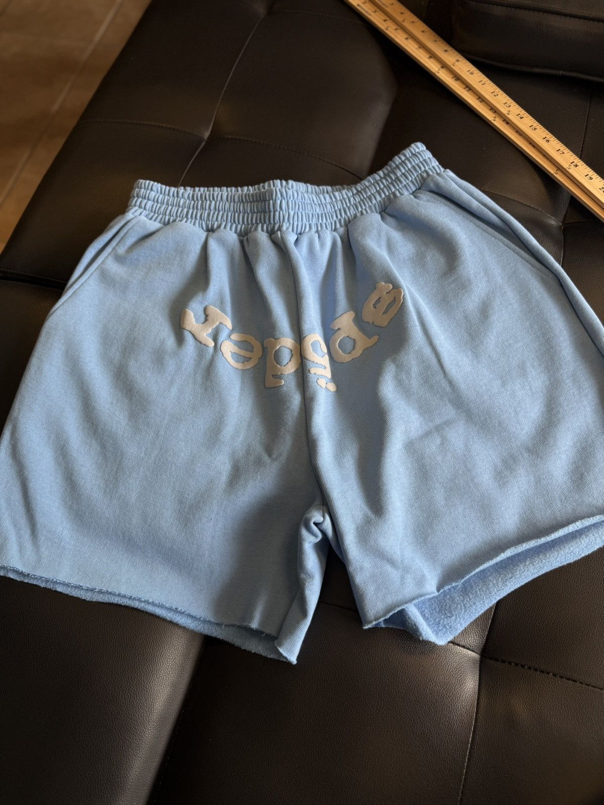 Sp5der Sp5der Sweatshorts Blue Size XXL (NEW) Size US 36 / EU 52 - 1 Thumbnail