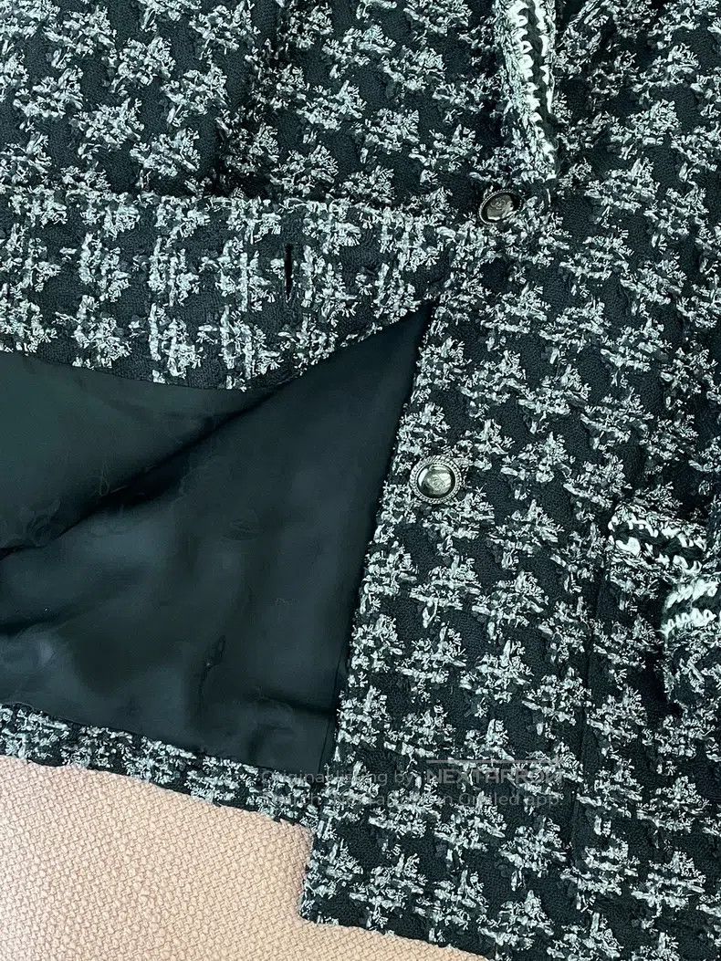 Chanel Chanel Si Forest Series Black and Silver Tweed Checkered C Size XS / US 0-2 / IT 36-38 - 4 Thumbnail