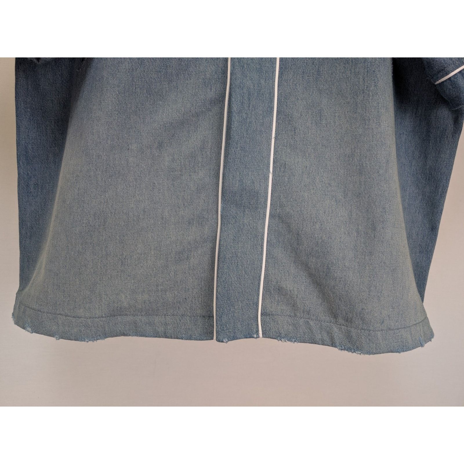 Amiri o1rshd1 Sunfaded Baseball Shirt Perfect in Indigo Blue Size US XL / EU 56 / 4 - 6 Thumbnail