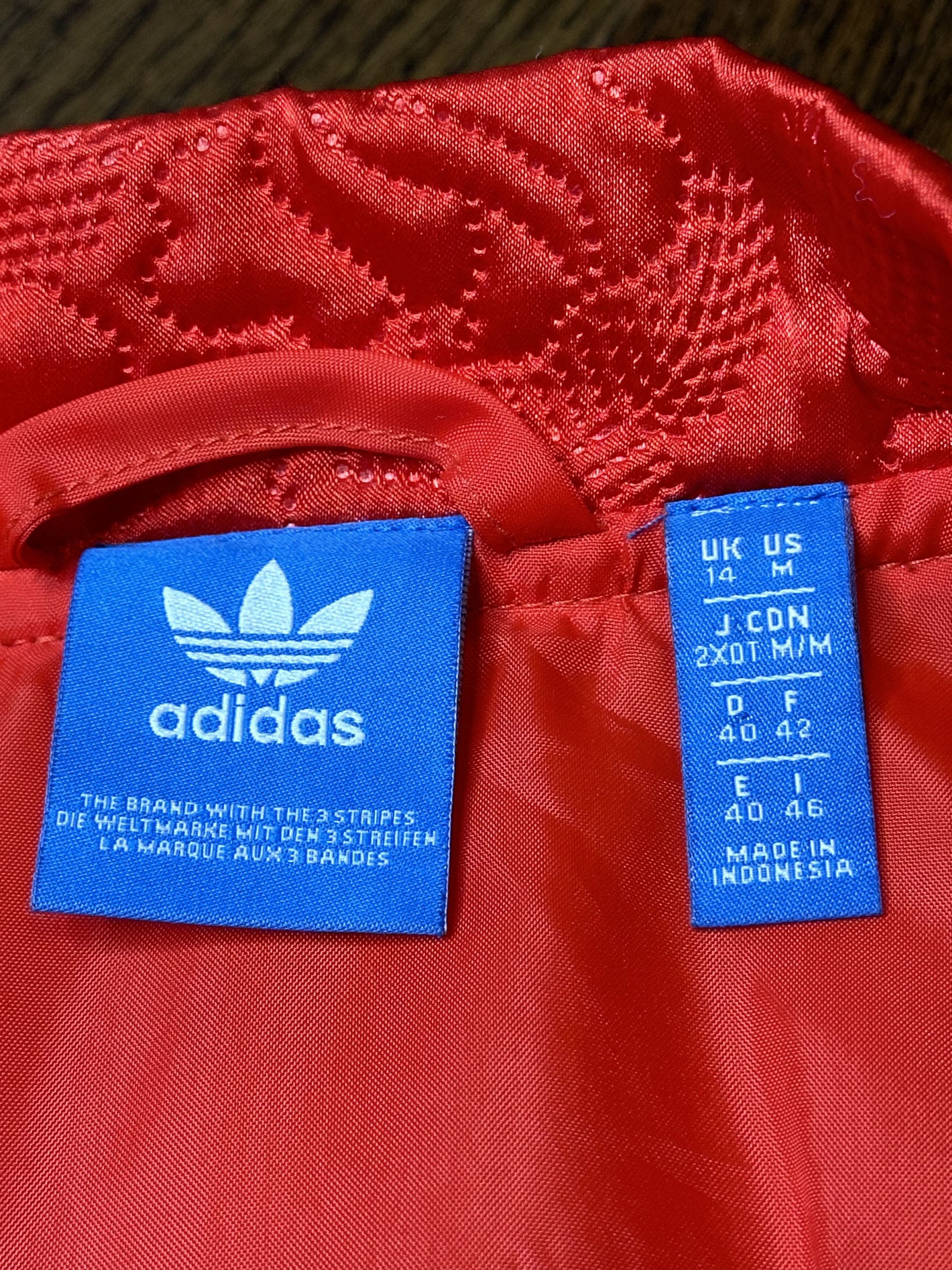 Adidas Adidas Originals Red Floral Embroidered Bomber Jacket Size M / US 6-8 / IT 42-44 - 7 Thumbnail