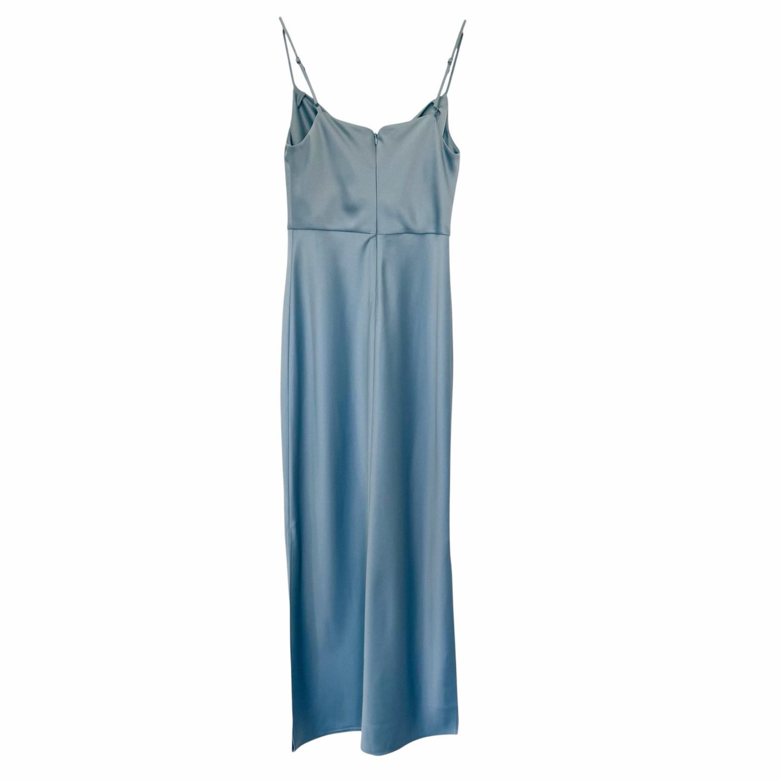 Other BHLDN Cali Blue Satin Cowl Neck Dress Sz 2 Size XS / US 0-2 / IT 36-38 - 5 Thumbnail
