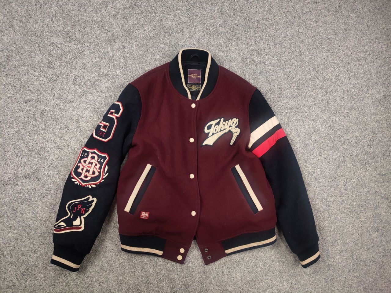 Japanese Brand Superdry Vintage Japan Varsity letterman bomber Wool Jacket Size M / US 6-8 / IT 42-44 - 5 Thumbnail