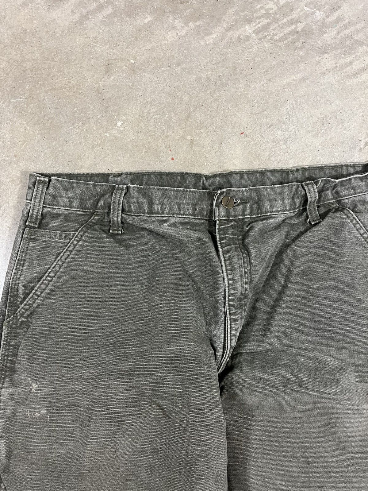 Carhartt Vintage Carhartt B111 MOS Flannel Lined Pants Faded Green Size US 37 - 3 Thumbnail