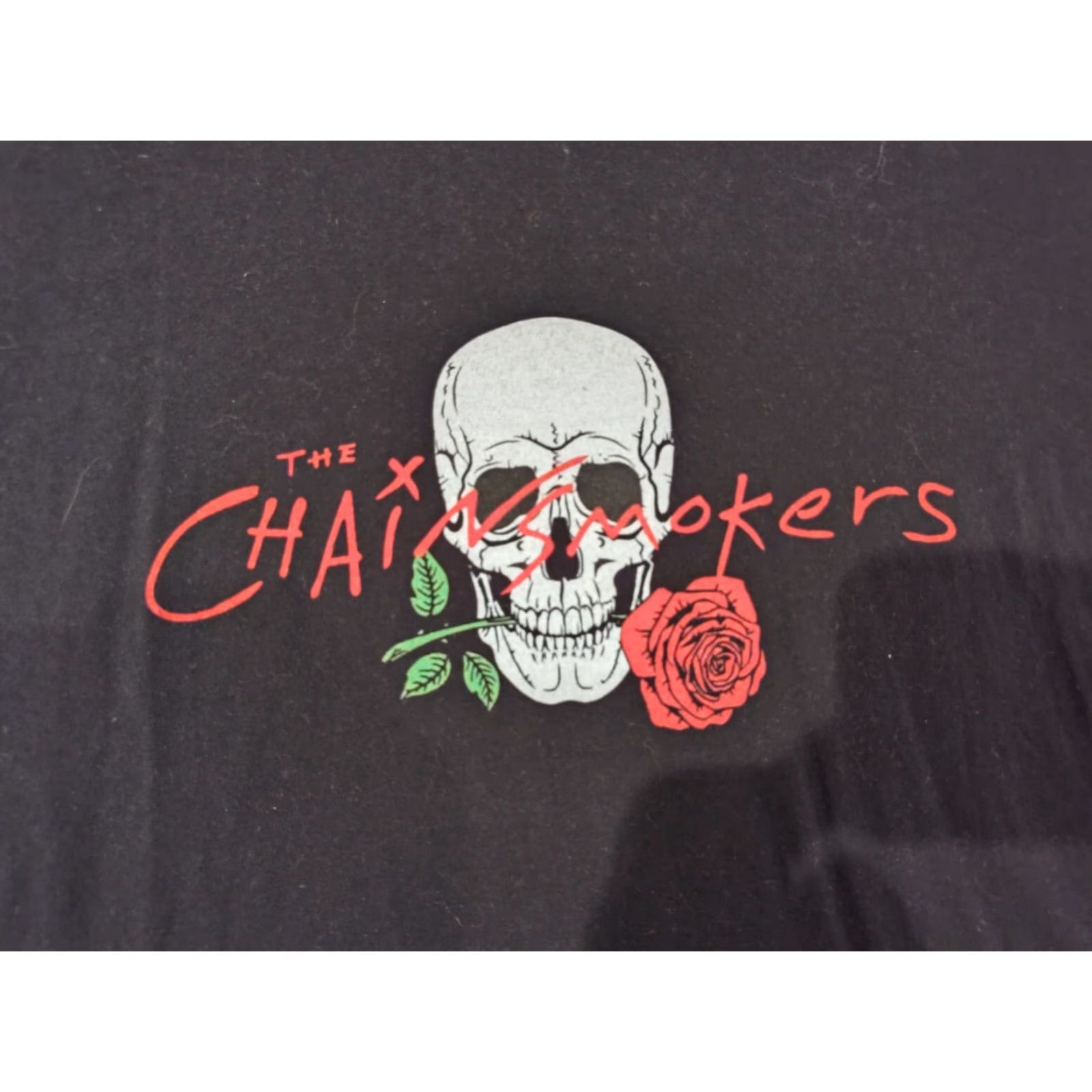 Vintage The Chainsmokers Shirt Women XL Black Skull T-Shirt Concert Tee Womens Size XL / US 12-14 / IT 48-50 - 3 Thumbnail