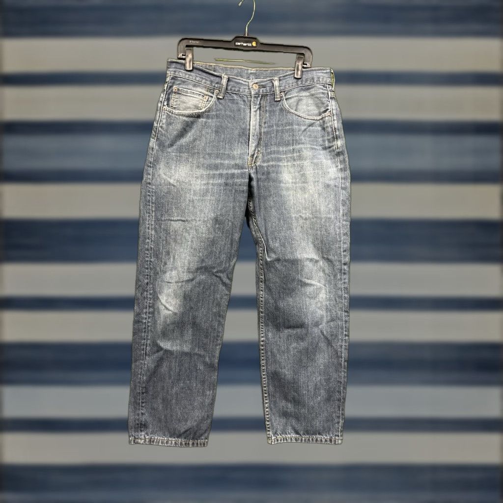 Levi's VINTAGE Levi's Jeans 550 Relaxed Taper Dark Wash Whisker Fade Denim 36x31 Mens 90s Workwear Casual Size US 36 / EU 52 - 1 Thumbnail