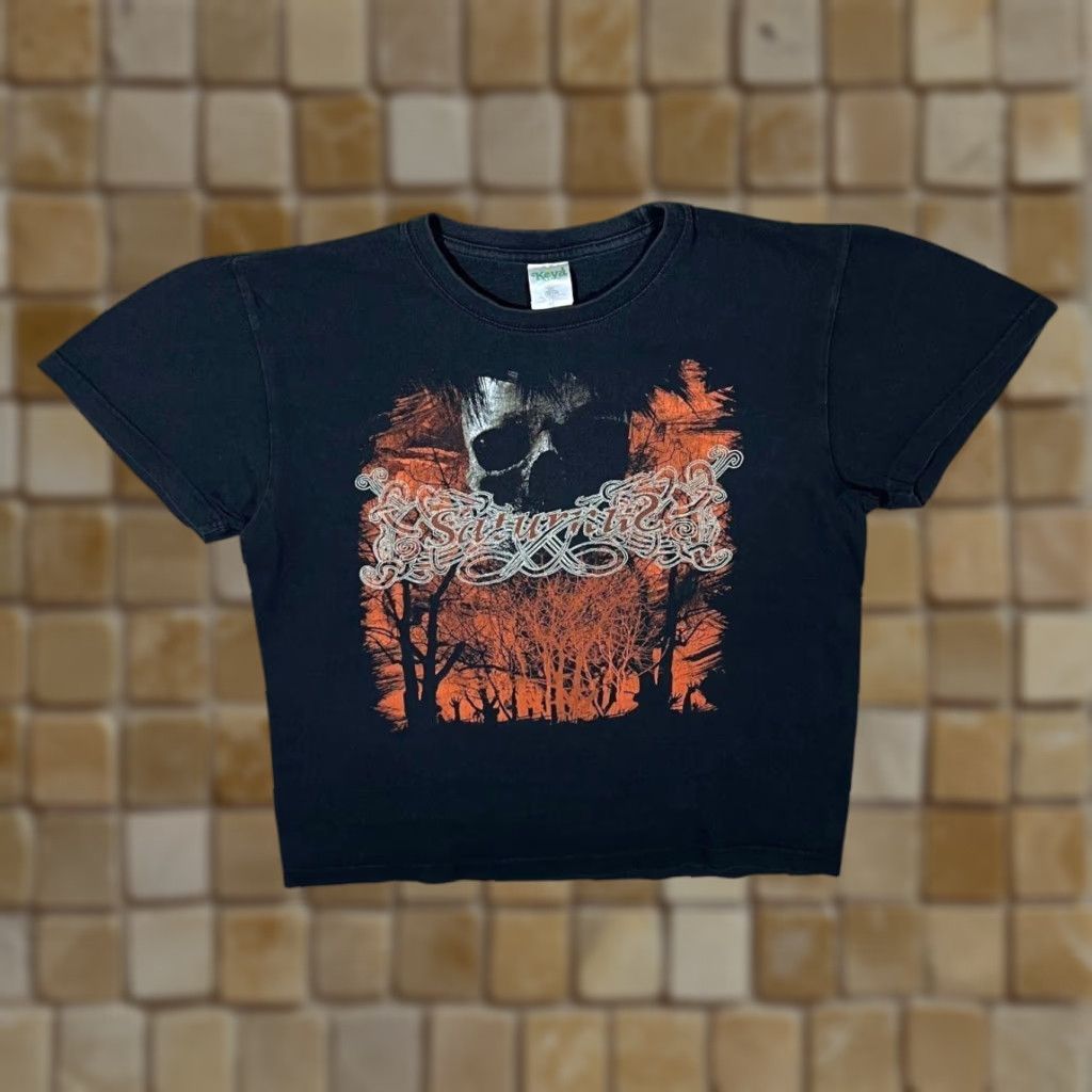 Vintage Saturnus “Ashes To Ashes” Graphic Death Doom Gothic Metal Band T-Shirt Medium Mens Black Graphic Print Front and Back Size US M / EU 48-50 / 2 - 1 Thumbnail