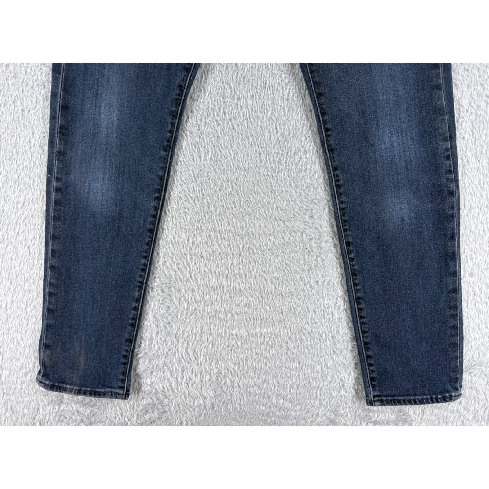 Levi's Levi's Jeans 512 Denim 30x27 Regular Blue Cotton Men's Vintage No 5-Pocket Distressed Stretch Dark Denim Jeans Size US 30 / EU 46 - 2 Thumbnail