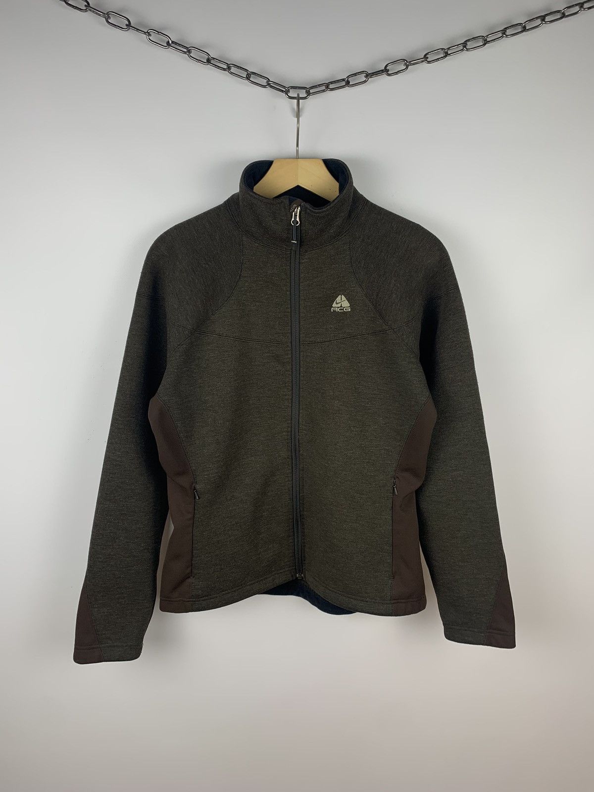 Nike ACG Vintage Nike ACG Full Zip Sweatshirt Brown Ladies Size M Y2K Size M / US 6-8 / IT 42-44 - 1 Thumbnail