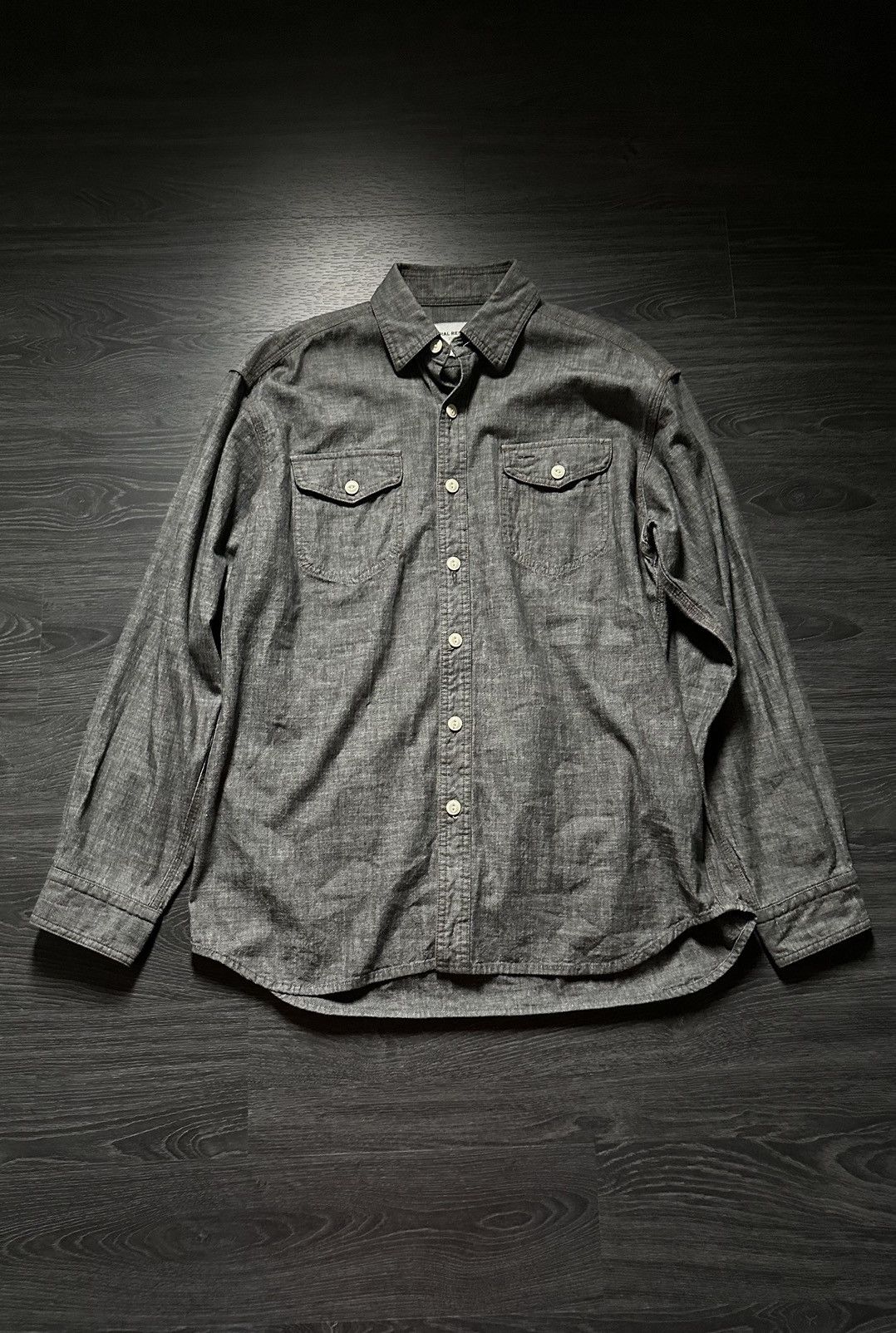 1999 general research button up work shirt