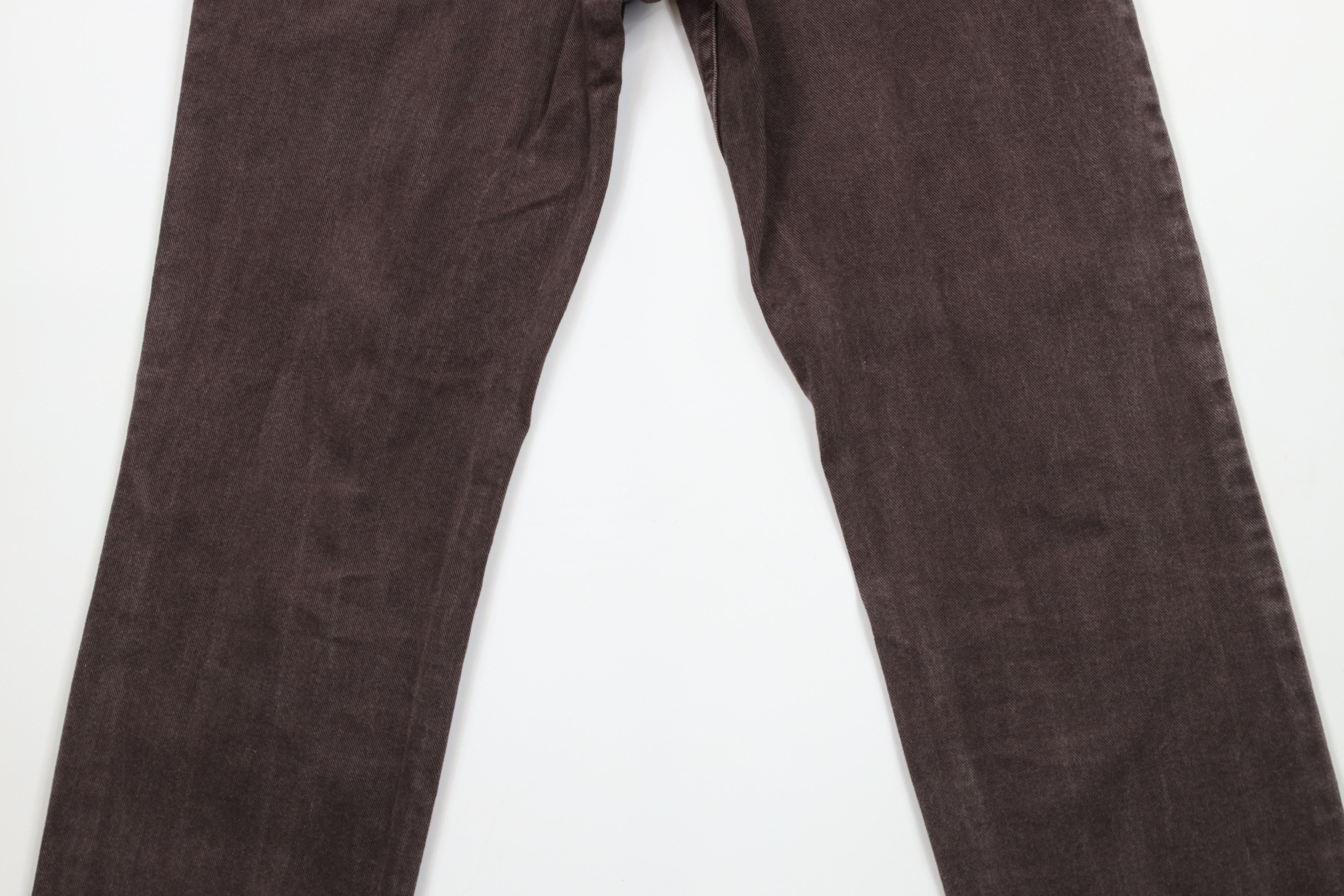 Lee × Vintage Vintage 90s Lee Straight Leg Denim Jeans Brown Cotton Size US 32 / EU 48 - 12 Thumbnail