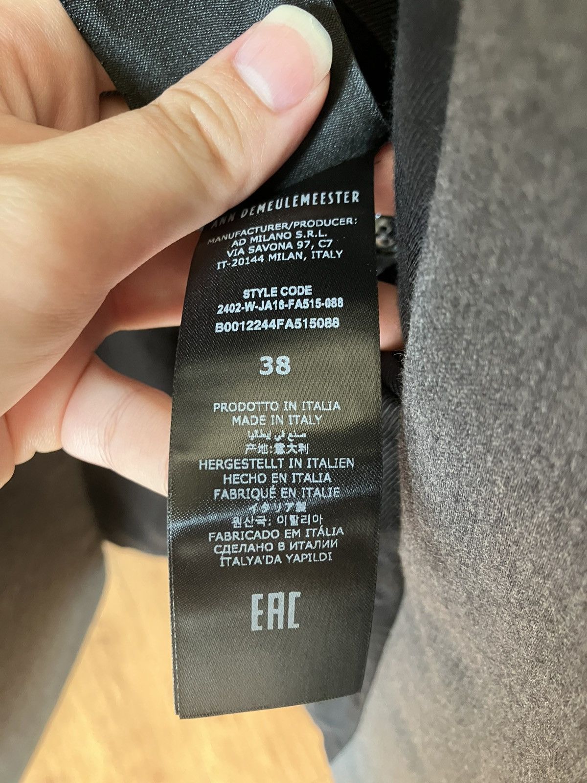 Ann Demeulemeester Ann Demeulemeester Sanna Comfort Tailored Blazer Size M / US 6-8 / IT 42-44 - 3 Thumbnail