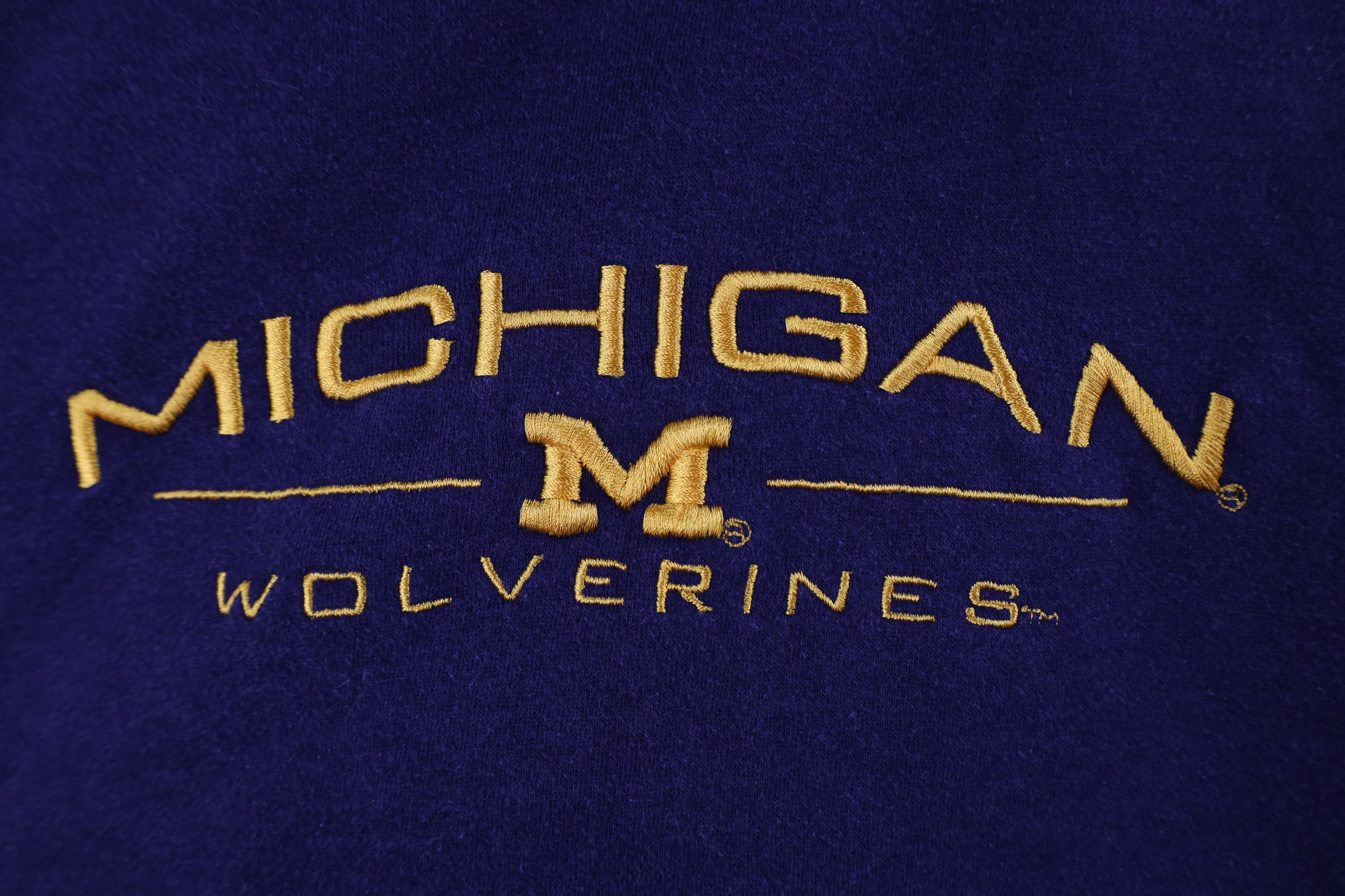Vintage Vintage 90s Out University of Michigan Hoodie Sweatshirt Size US XL / EU 56 / 4 - 6 Thumbnail